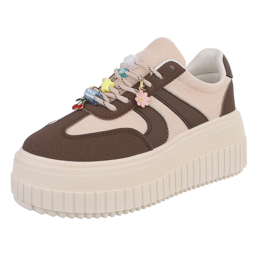 Ital-Design Plateausneaker mit verspielten Details für Damen Sneaker (91409 günstig online kaufen