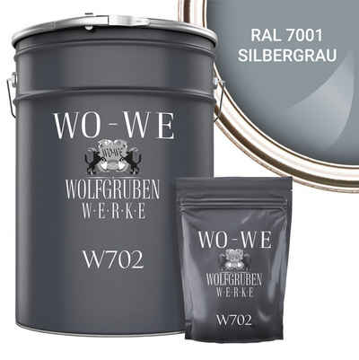 WO-WE Bodenversiegelung 2K Garagenfarbe Bodenbeschichtung W702, 2,5-20Kg, Seidenglänzend, Epoxidharz