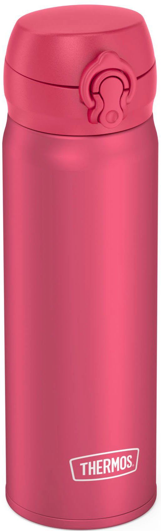 BOTTLE, doppelwandiger Isolierflasche mat deep Edelstahl ULTRALIGHT pink THERMOS