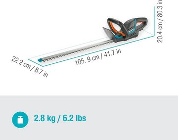 GARDENA Akku-Heckenschere ComfortCut 60 18V, ergonomischem Griff und Anschlagschutz, geringes Gewicht