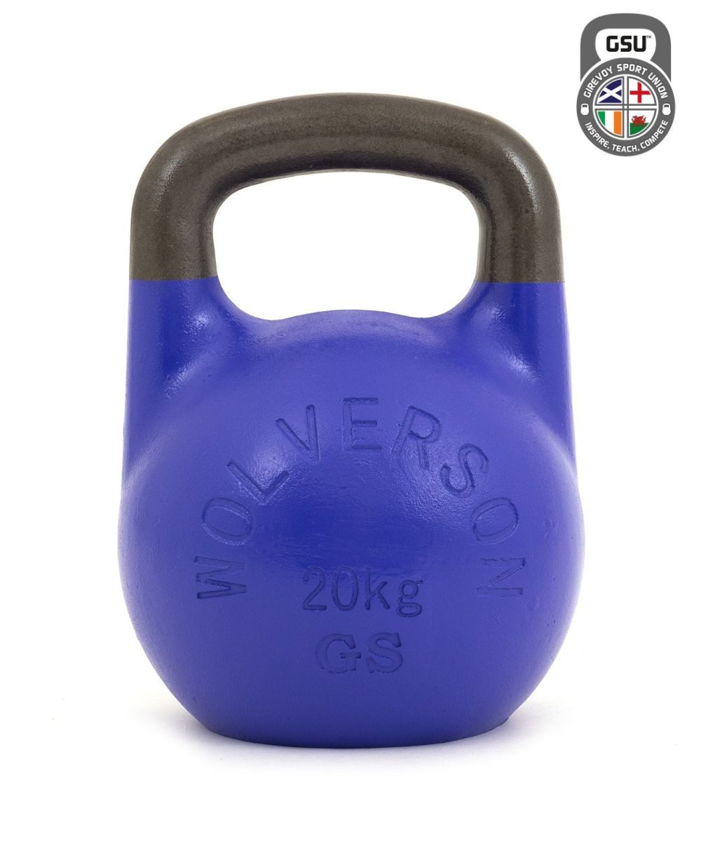 Wolverson Fitness Kettlebell GSU Kettlebell 8-32kg, Schwunghantel, Competition Kettlebell, Ideal für Home Gym, Studio und Sporttraining