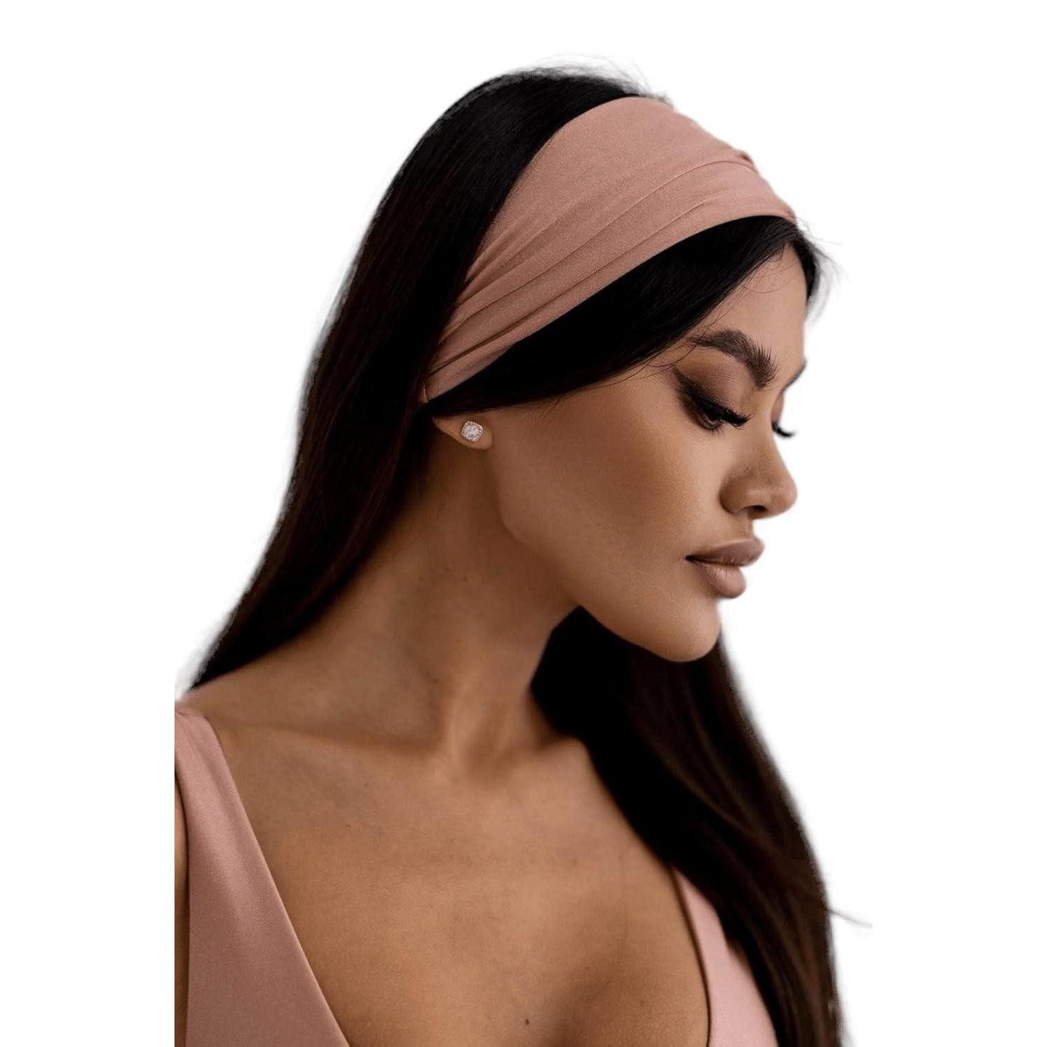 Haarband Stirnband Damen Haarband Haarreifen Schwarz Rosa 1 stück 1er Pack