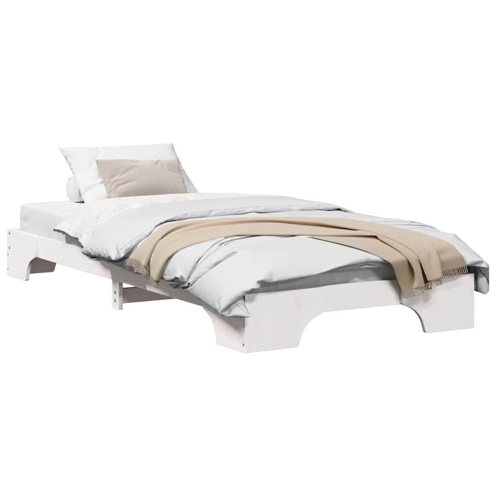 vidaXL Bett Bettgestell Weiß 80 x günstig online kaufen