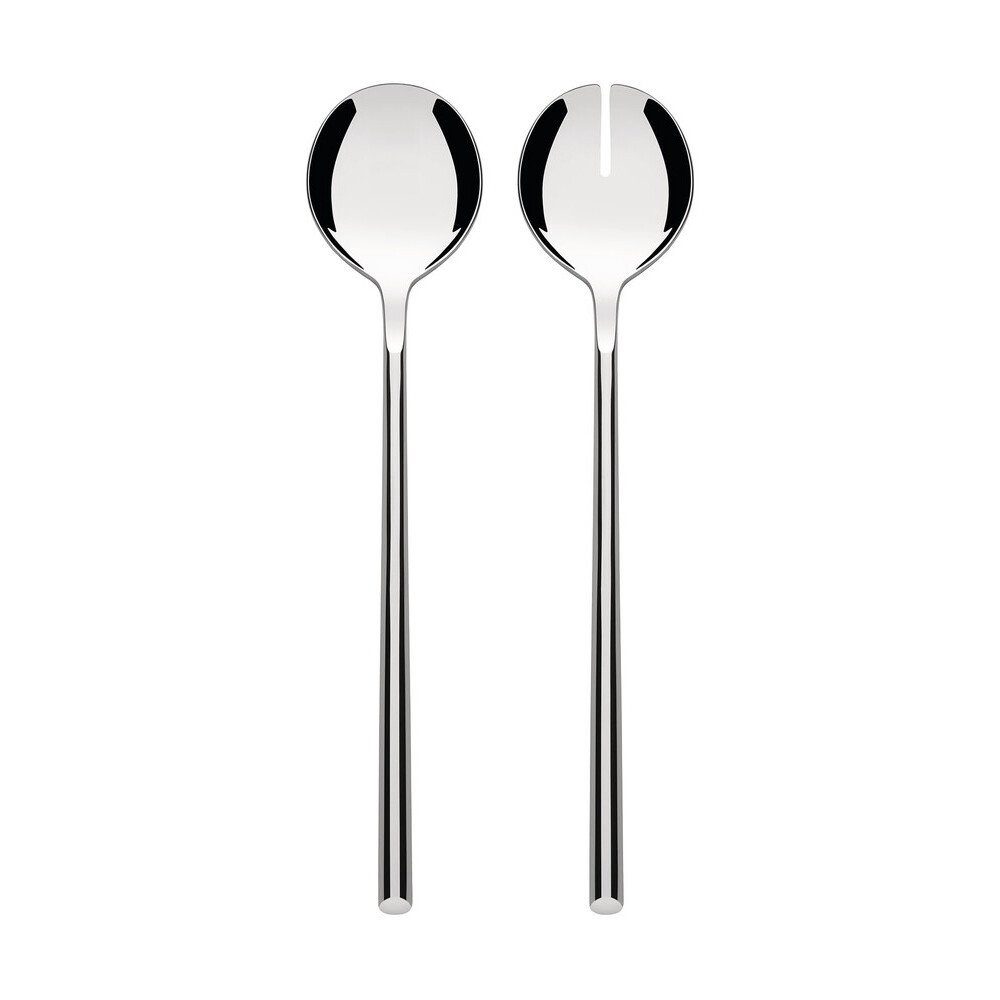 Alessi Salatbesteck Salatbesteck 2-tlg. Clivo Edelstahl (Besteckset), Salatbesteck, 5,40cm, Edelstahl