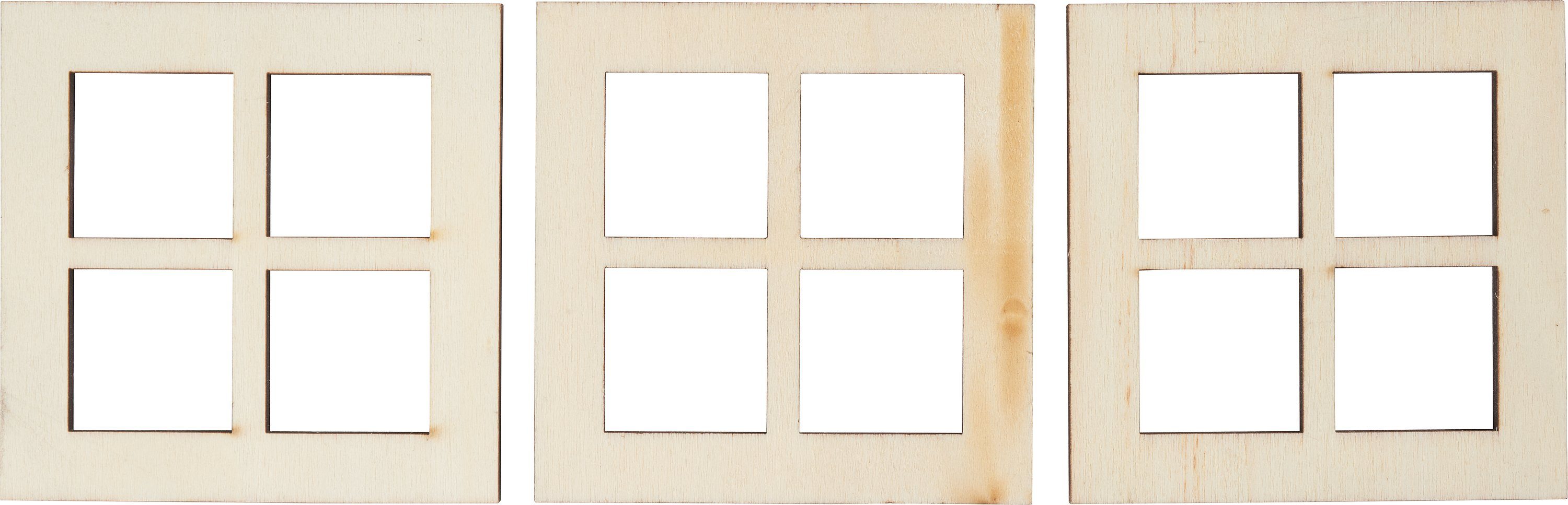 HobbyFun (3 3 Fenster x Tiefe Miniatur cm 7cm 7 Dekofigur quadratisch schmale St), Stück