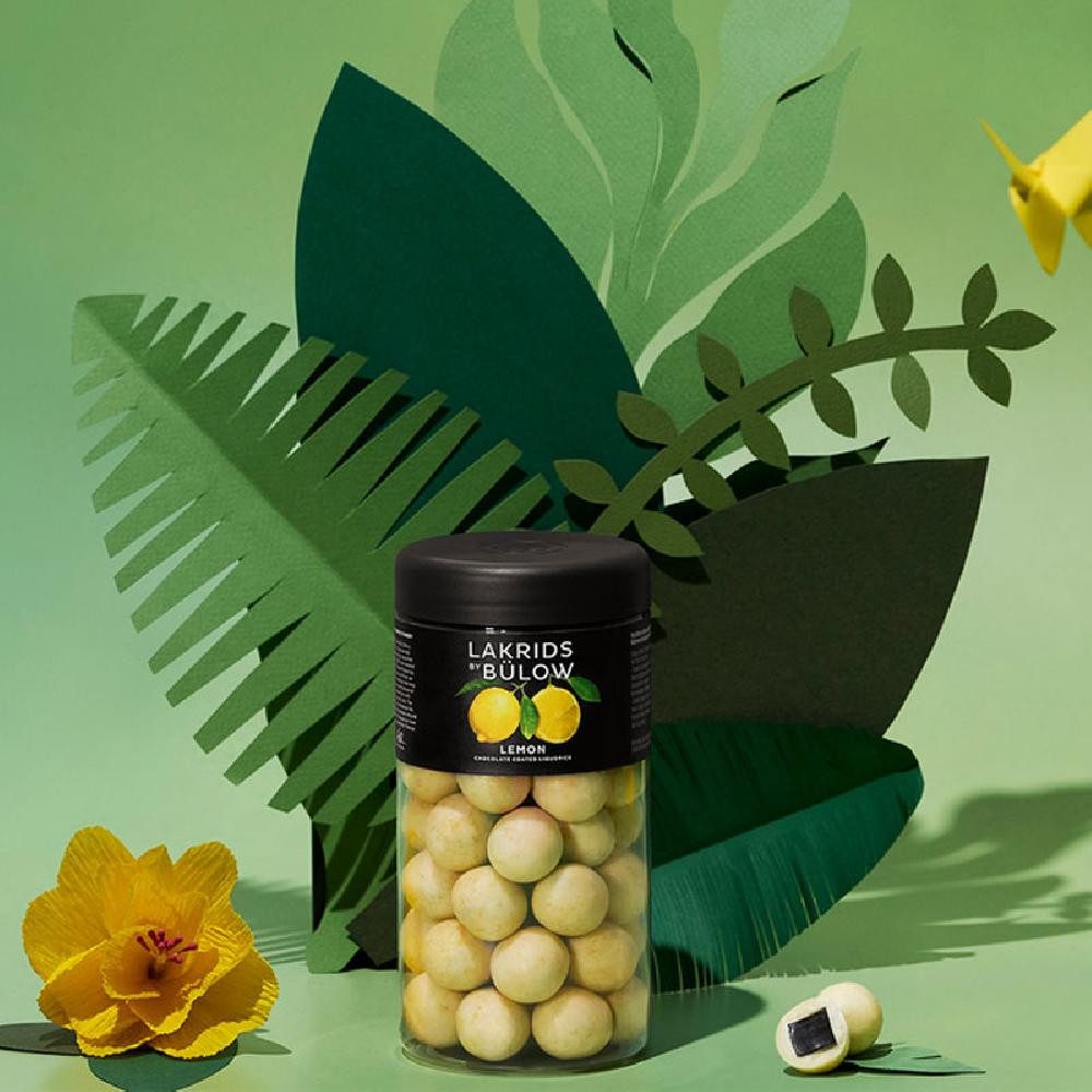 Lakrids by Bülow Süßigkeit Lakritz Lemon Zitrone mit weißer Schokolade (270g)