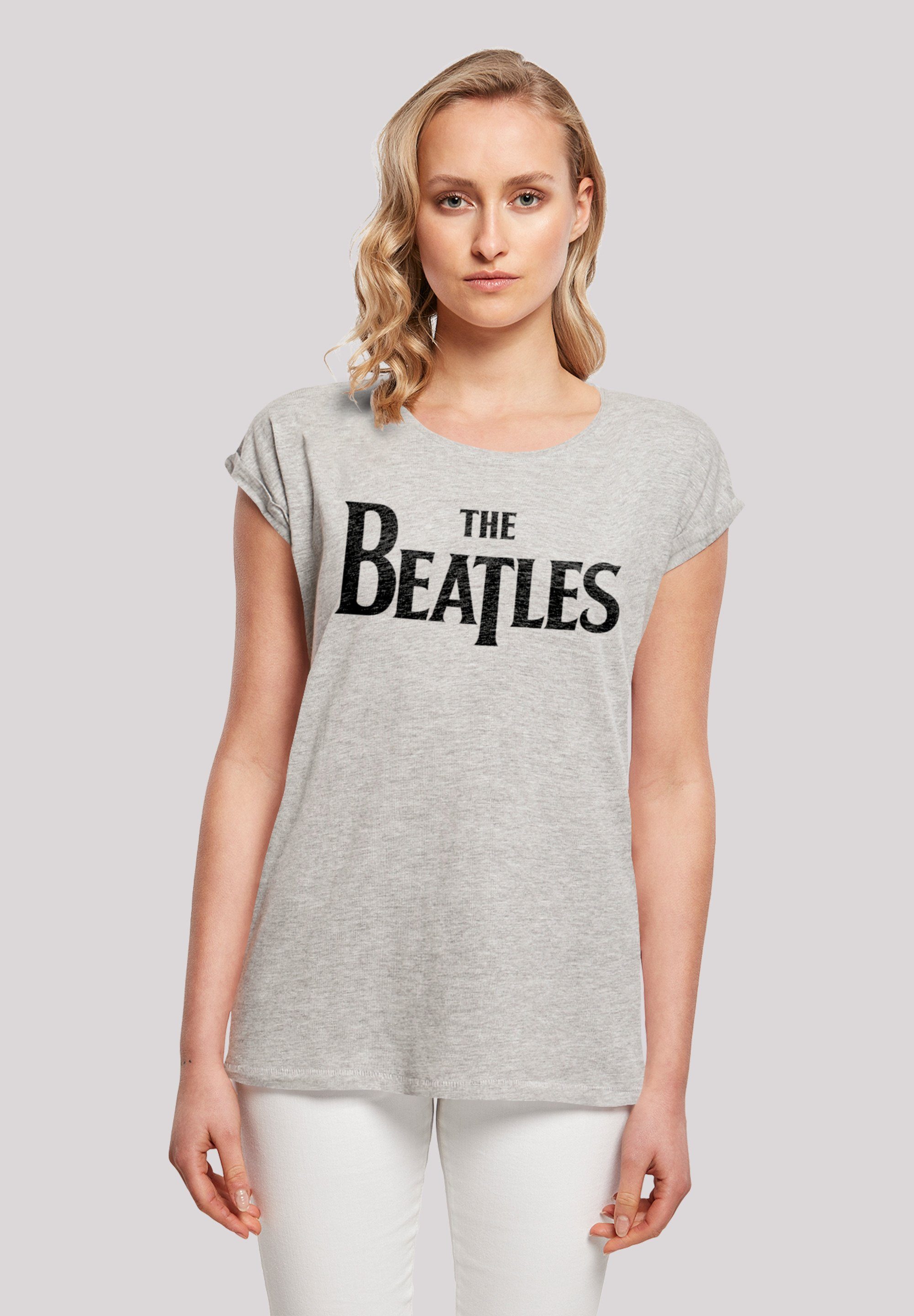 F4NT4STIC T-Shirt The Beatles Band 170 T Logo groß cm Größe trägt Print, Black und M ist Model Drop Das