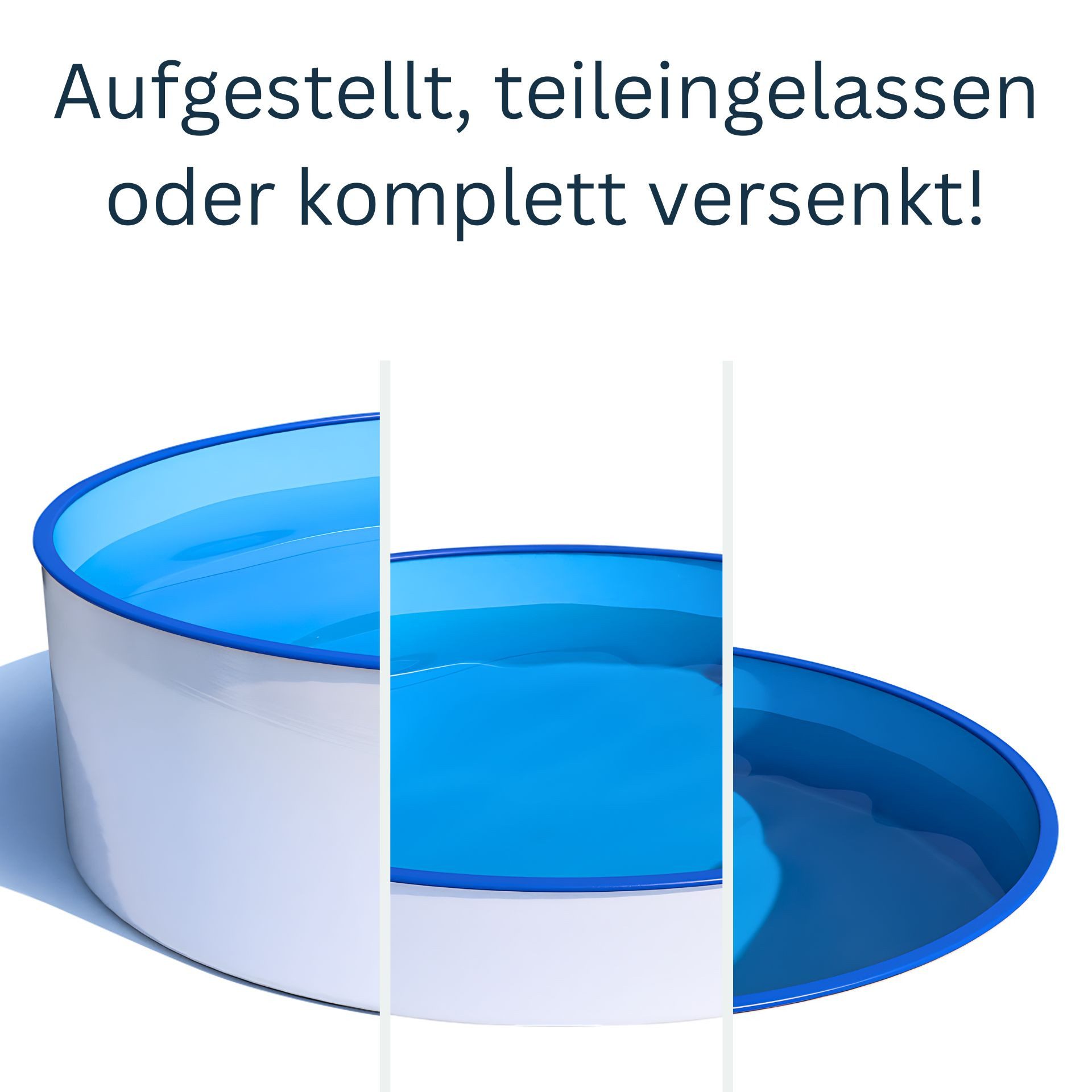 Poolomio Rundpool Azuro Deluxe Stahlwandpool Rund günstig online kaufen