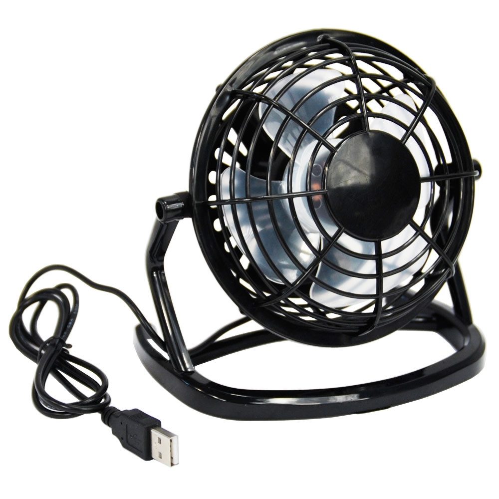 Systafex® Tischventilator USB Tischventilator tragbar für PC, Laptop & Notebook, Neigungswinkel einstellbar