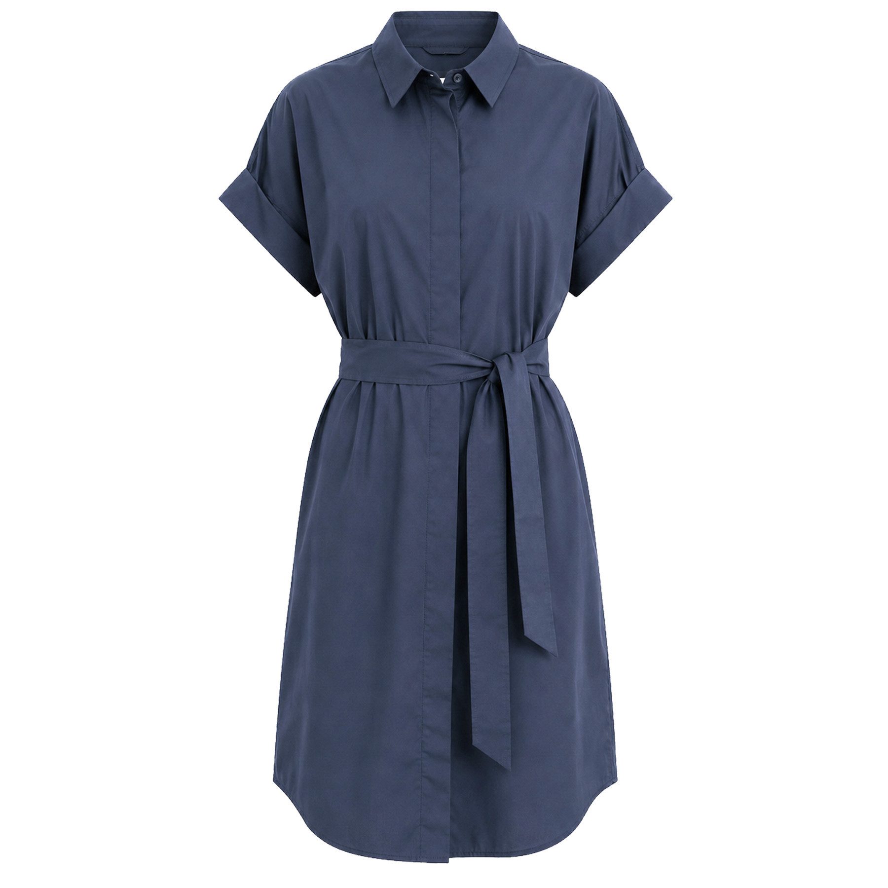 0039 Italy Jerseykleid 0039 ITALY Kleid DERBY mit Baumwolle - Blau