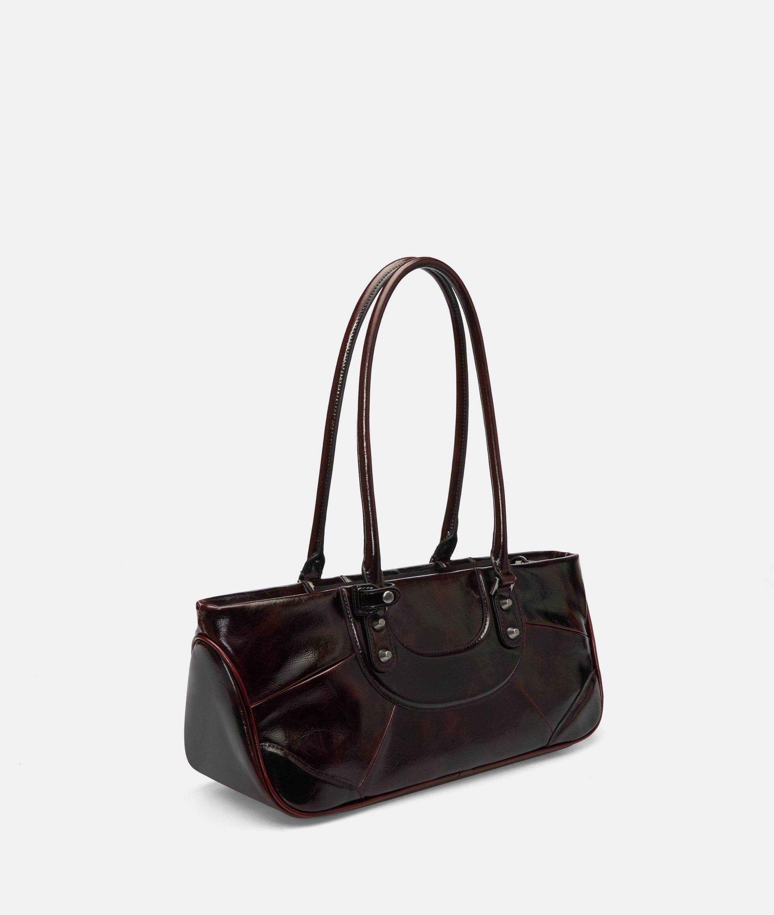 Liebeskind Berlin Schultertasche Archive Esther Satchel S, Handliche Schultertasche in Lacklederoptik