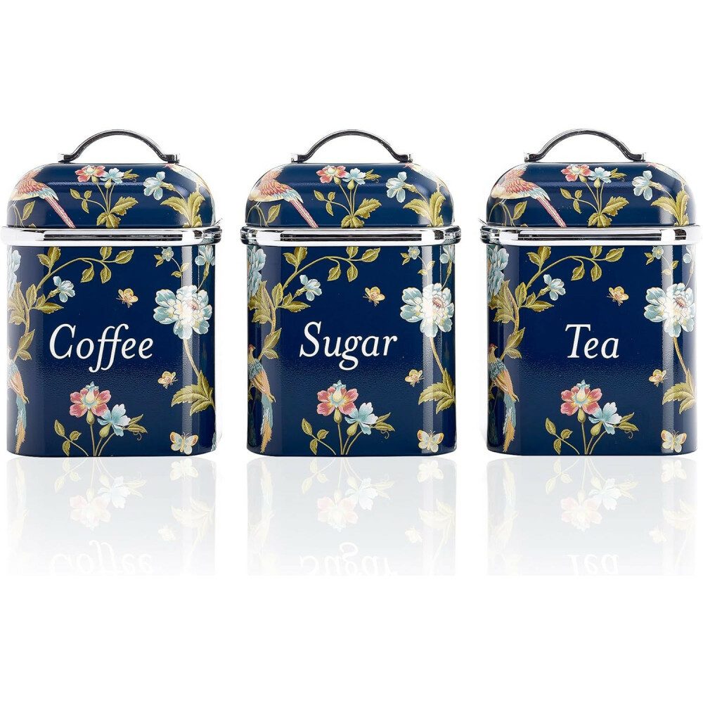 VQ Zuckerstreuer VQ Laura Ashley Tee-, Kaffee- und Zucker Vorratsdosen 3er Set mit Elve, (1-tlg)