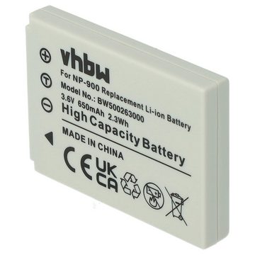 vhbw Ersatz für Sanyo 02491-0015-00 für Kamera-Akku Li-Ion 650 mAh (3,6 V)