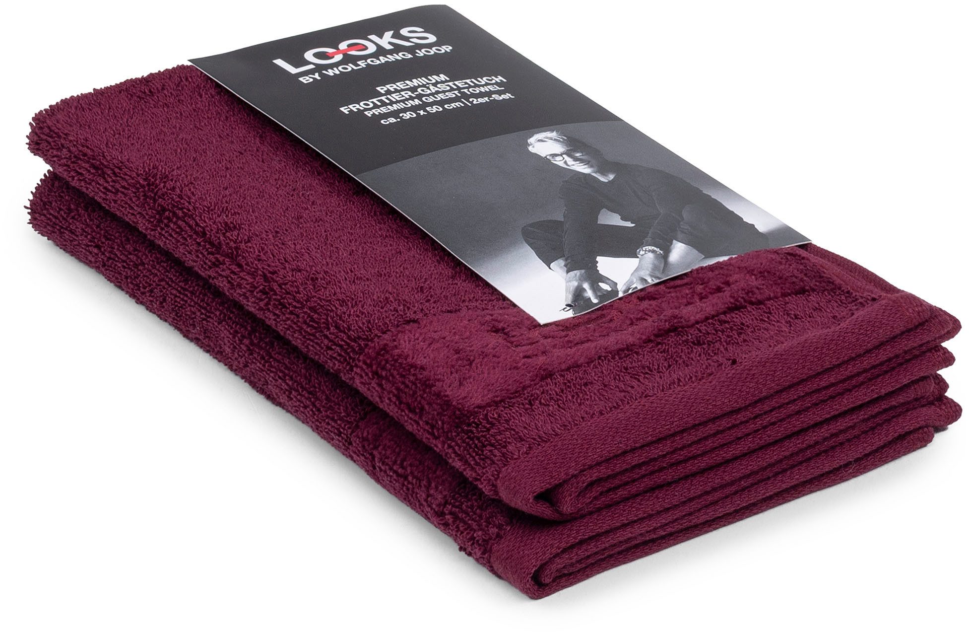 LOOKS by Wolfgang Joop Gästehandtücher LOOKS, Frottier (2-St), mit Logobestickung