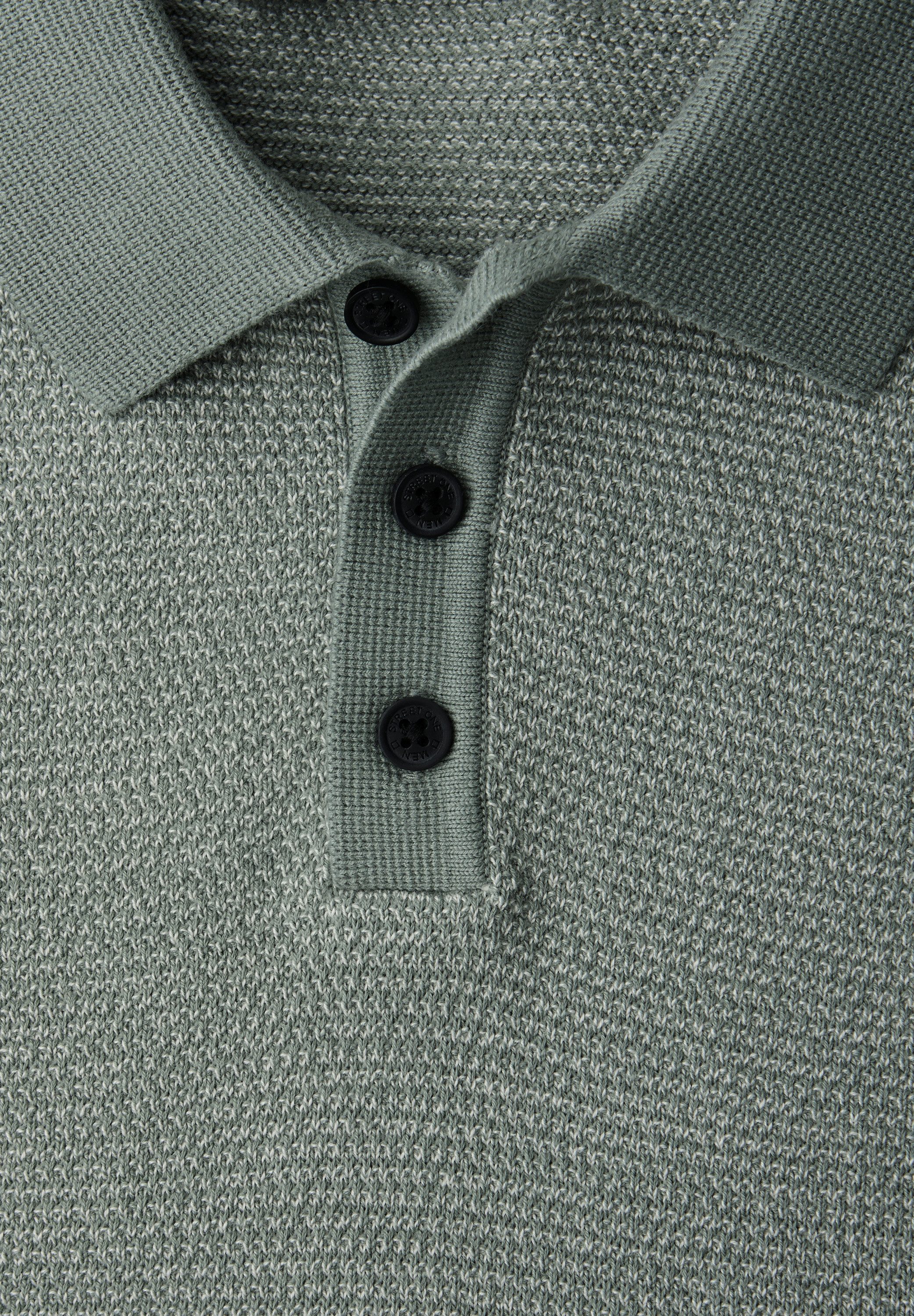 STREET ONE MEN Kurzarmpullover im soften Baumwoll-Mix