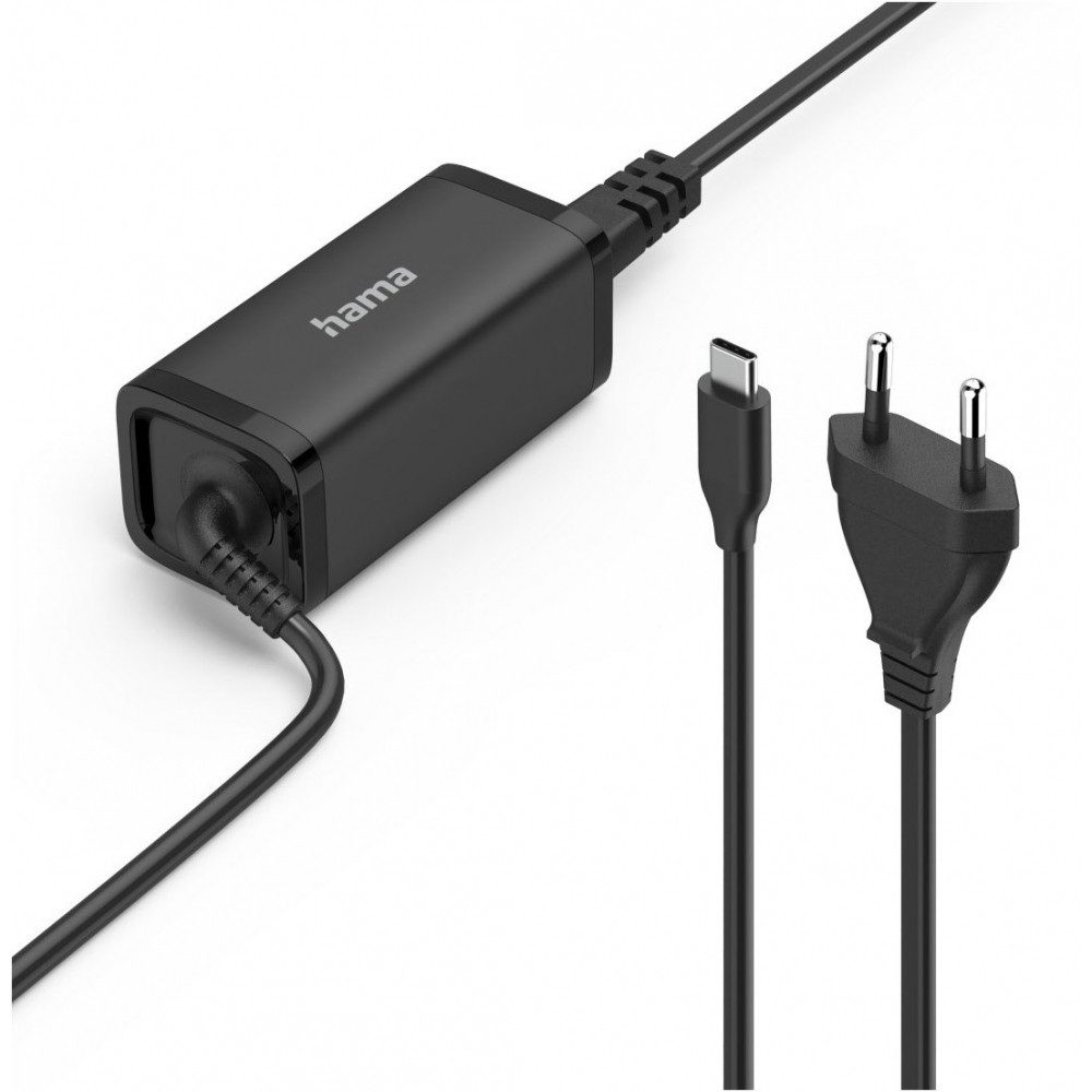 Hama USB-C-Notebook-Netzteil (45W) schwarz - Netzadapter Notebook-Netzteil