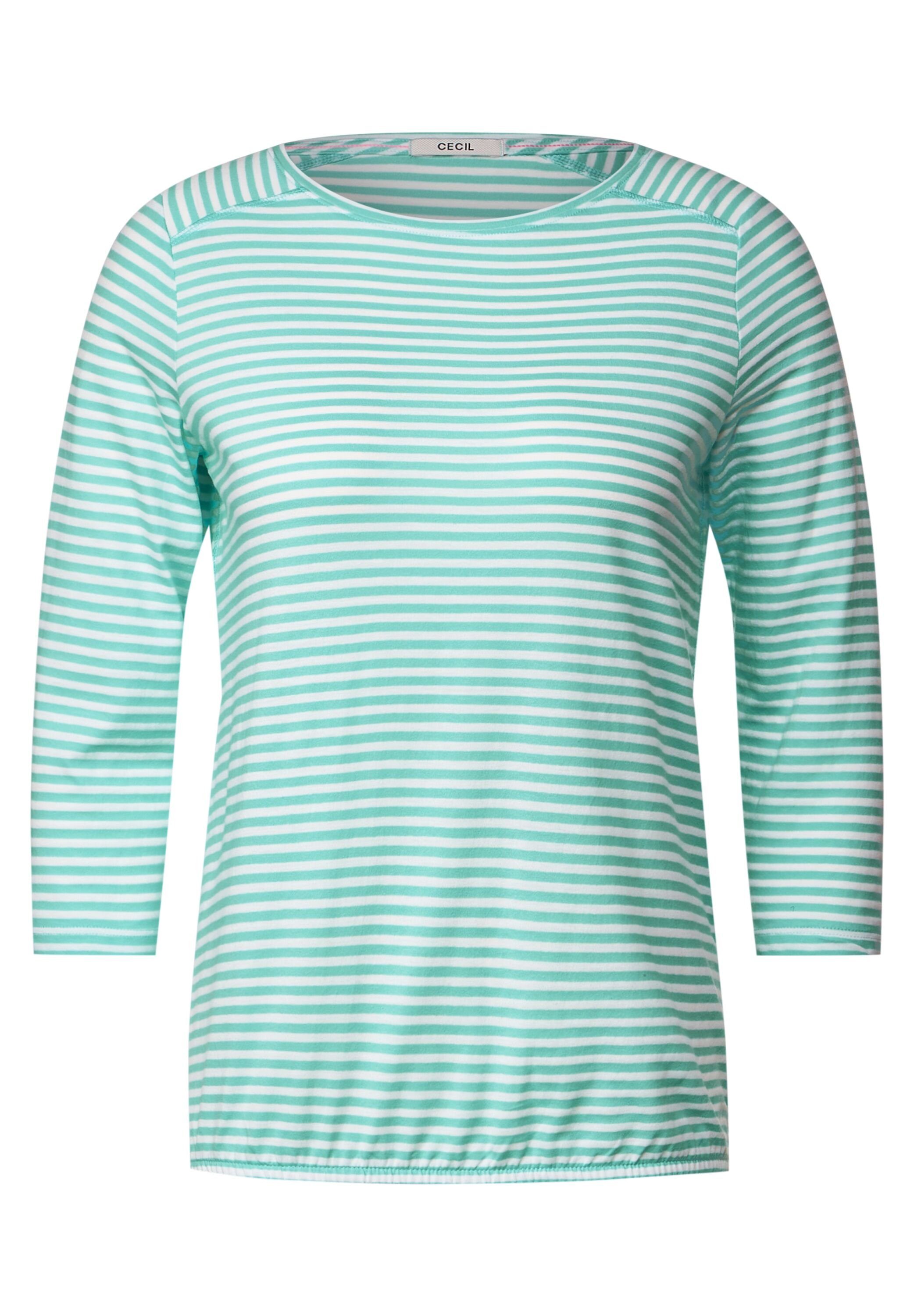 green Cecil U-Boot-Ausschnitt mit cool 3/4-Arm-Shirt mint