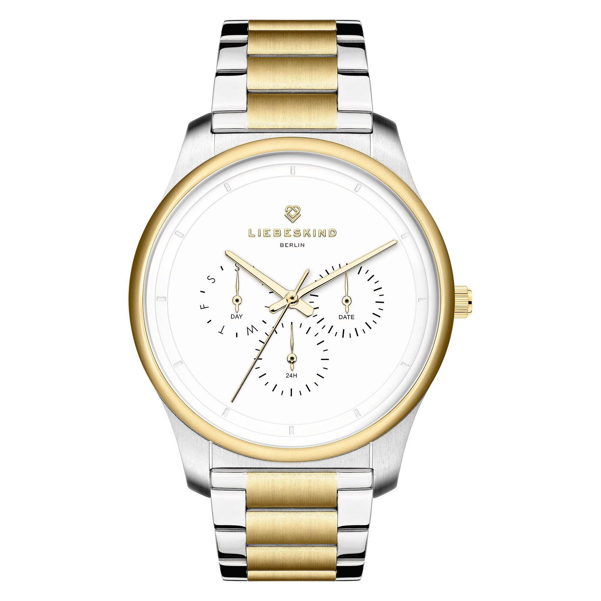 Liebeskind Berlin Multifunktionsuhr Classic x Trends LT-0415-MM, Quarzuhr, Armbanduhr, Damenuhr, Edelstahlarmband, analog, Tag