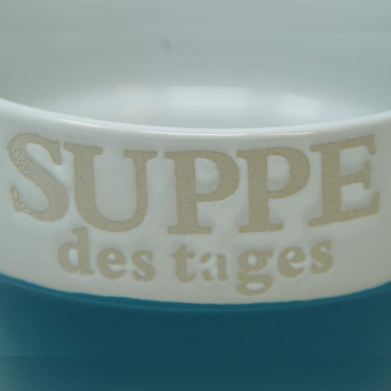 Riyashop Suppenschüssel Suppentasse Suppenschüssel Schüssel Suppenterrine Landhaus (Blau)