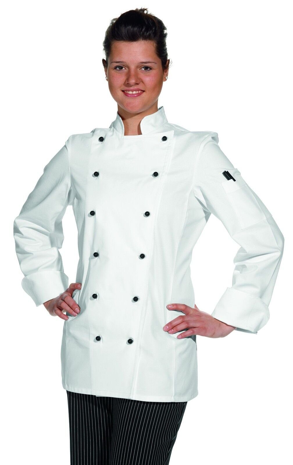 Arbeitsjacke Leiber Damen Kochjacke weiß, 08/572