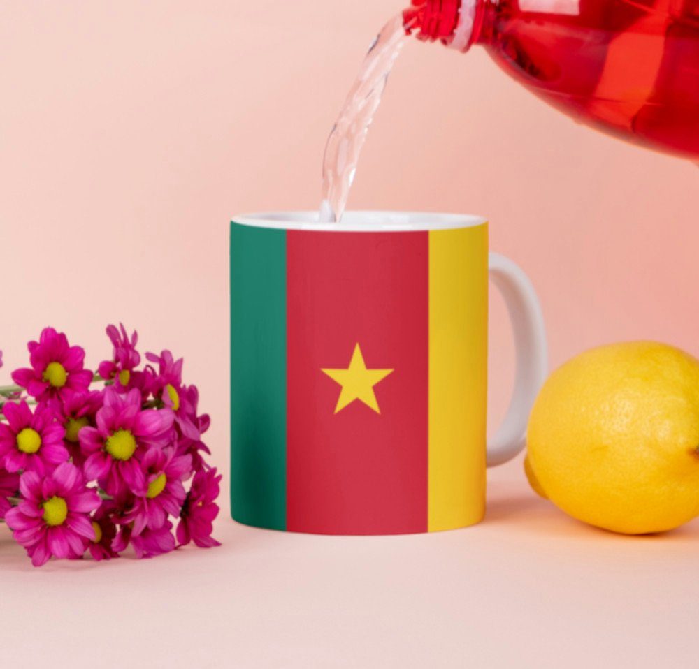 Tinisu Tasse Kamerun Tasse Flagge Pot Kaffeetasse National Becher Kaffee Cup Büro