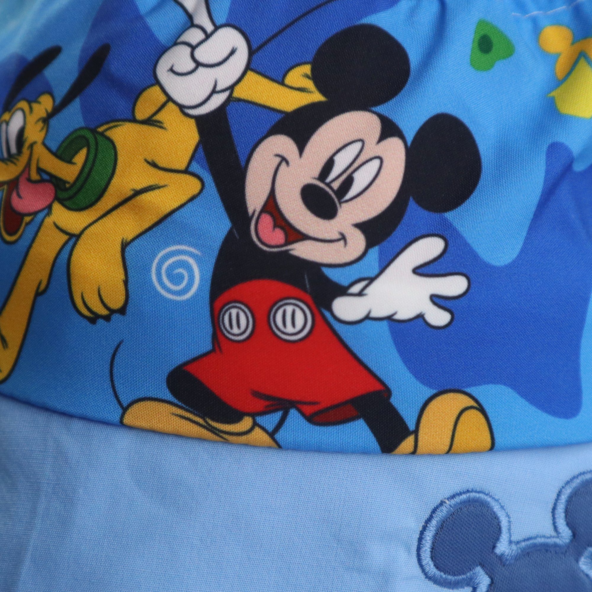 Gr. Disney Mickey Maus bis 52 Mouse Jungen 54 Fischerhut Micky Anglerhut Blau Hut Kinder