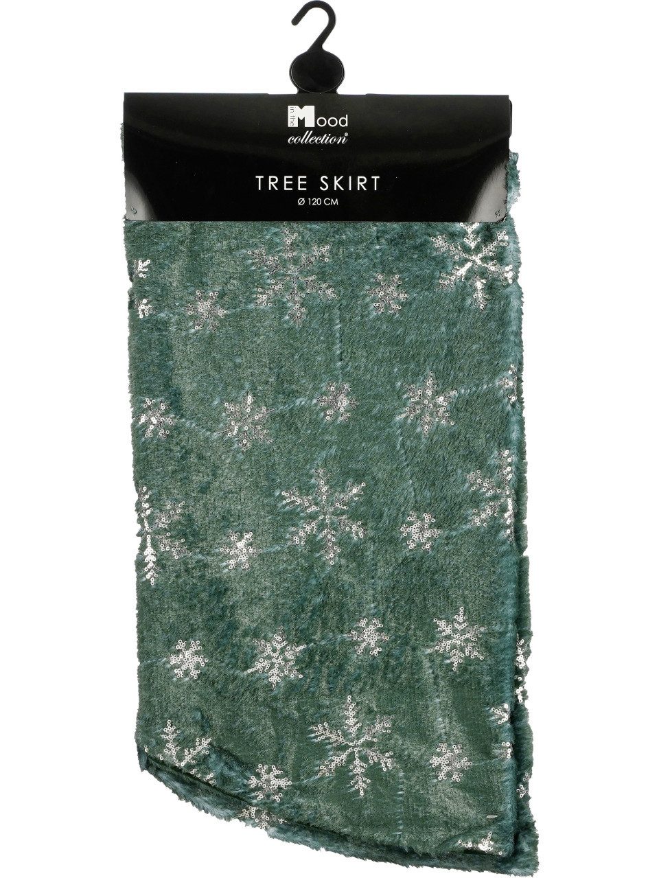 edelman Weihnachtsbaumdecke Weihnachtsbaumdecke Schneeflocke gruen Ø 120 cm