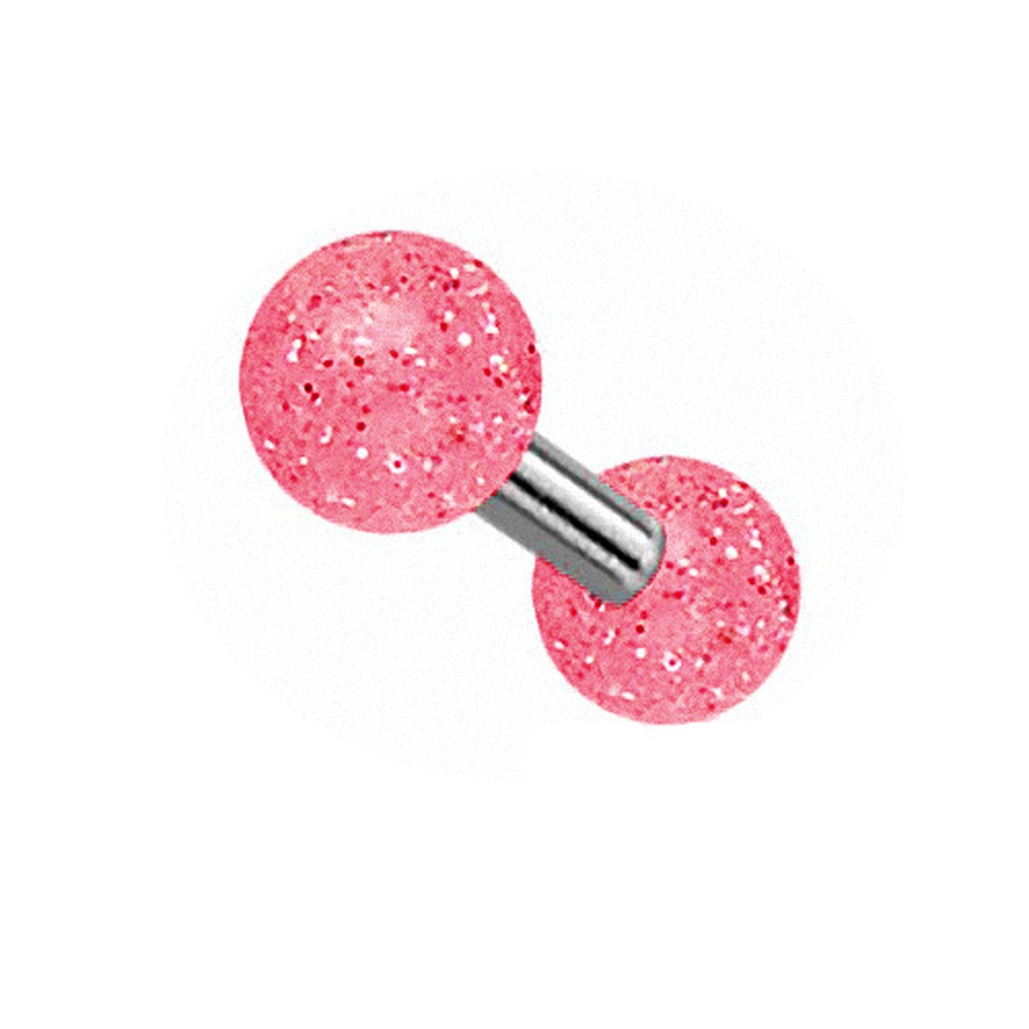 Piercing-Set Piercing Ohr Helix Tragus Glitter UV Kugel