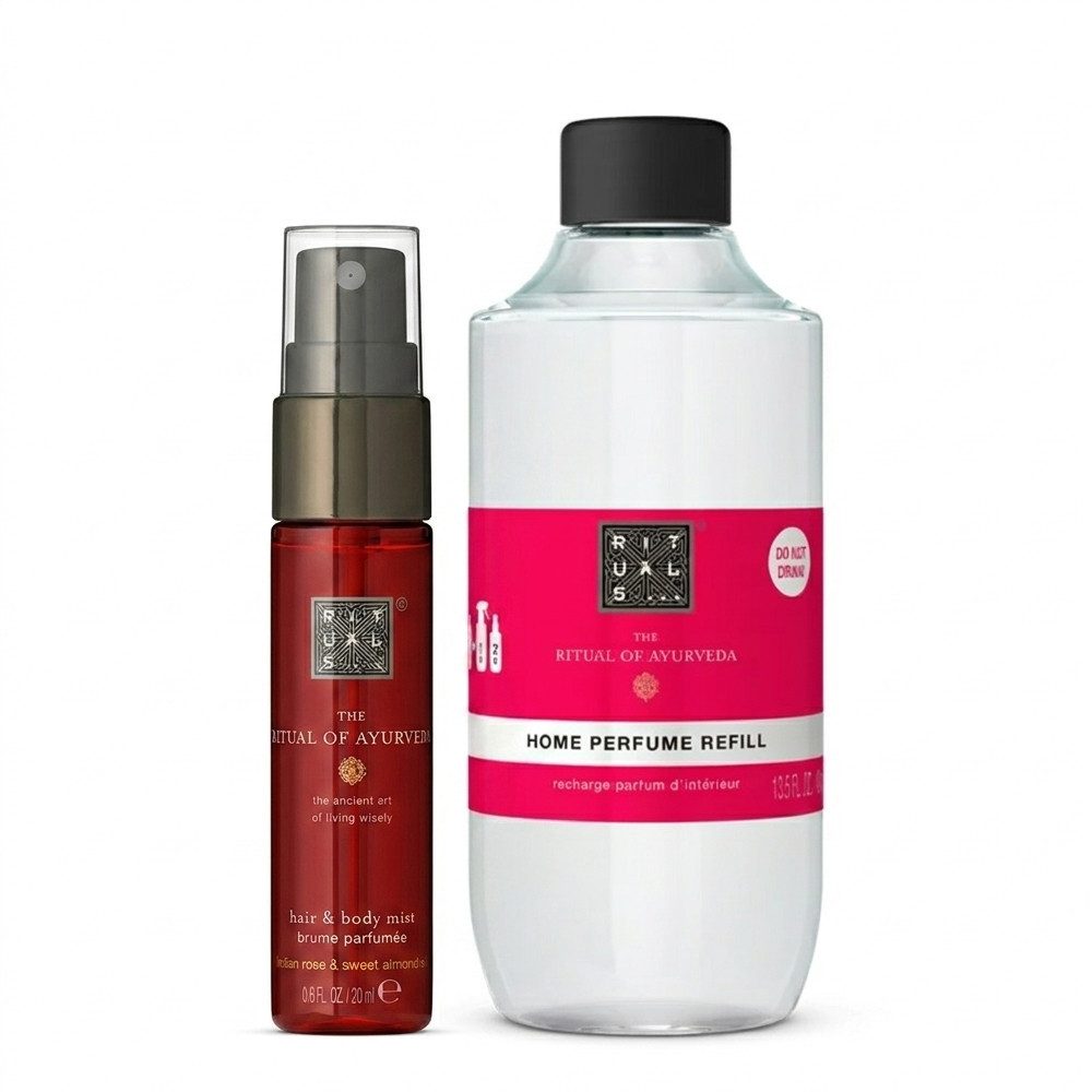 Rituals Gesichts- und Körperspray Rituals Ayurveda Hair & Home Duo, Harmonischer Ayurveda-Duft für Körper und Zuhause