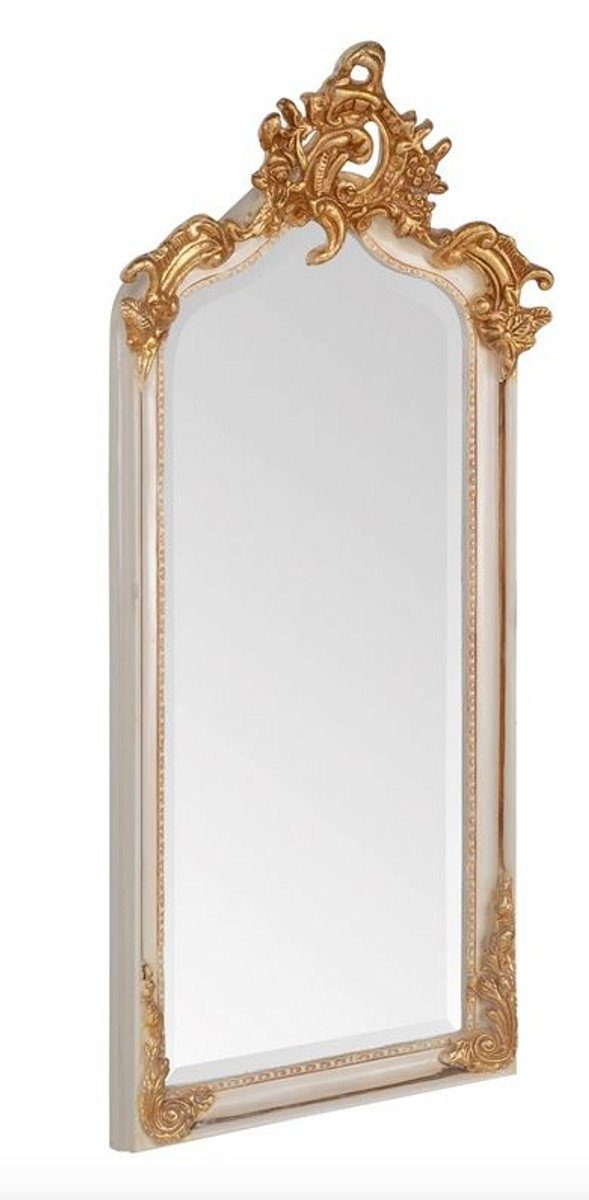 Antik 48 Spiegel x Casa 115 - Barockspiegel Padrino Gold Creme cm Barock Möbel Stil / Wandspiegel