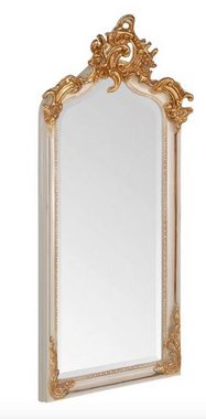 Casa Padrino Barockspiegel Barock Spiegel Antik Stil Creme / Gold 115 x 48 cm - Möbel Wandspiegel