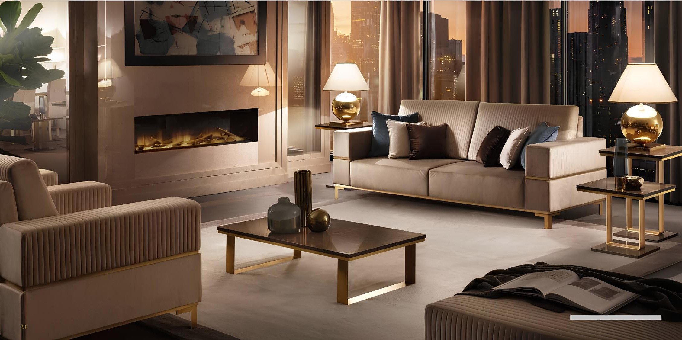 Xlmoebel Polstergarnitur Moderne 3-Sitzer Sofa Couch Garnitur für Ihr Zuhause, (3-tlg), Made in Europa