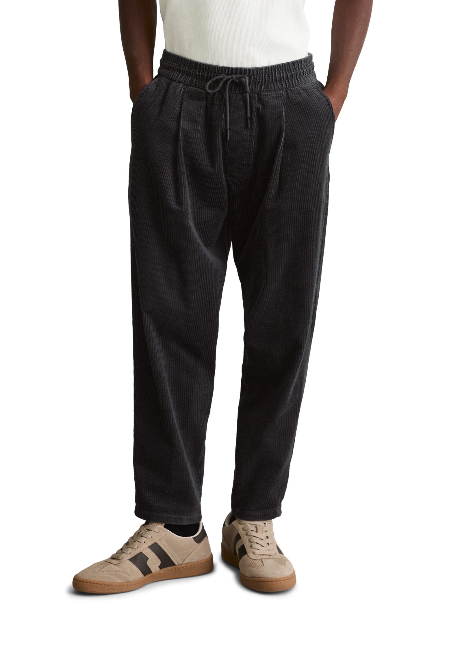 Marc O'Polo DENIM Cordhose Model Viggo relaxed cropped aus reine Bio-Baumwolle