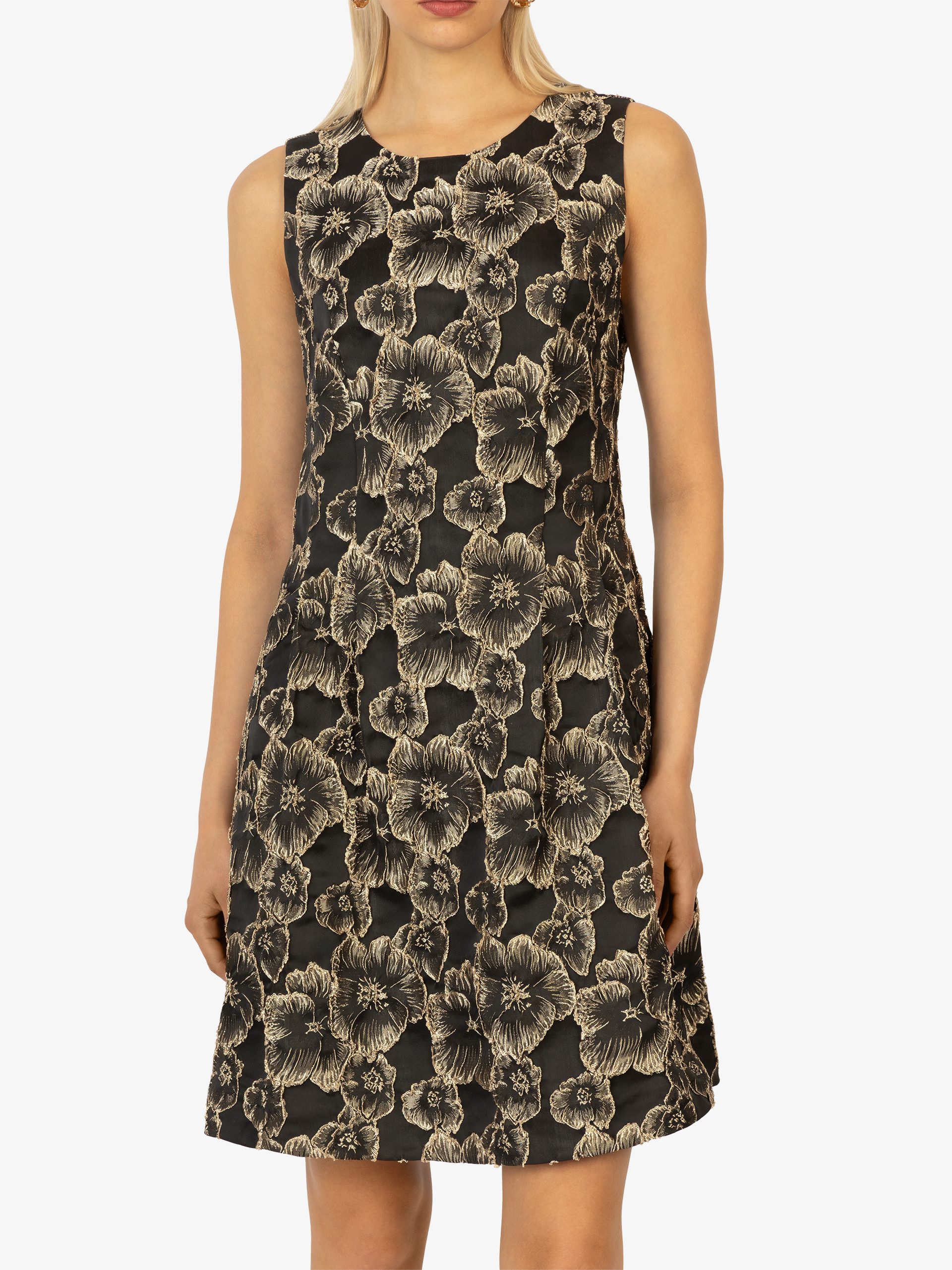 Kraimod Cocktailkleid mit floralem Glanzmuster – Bild 4 von 5