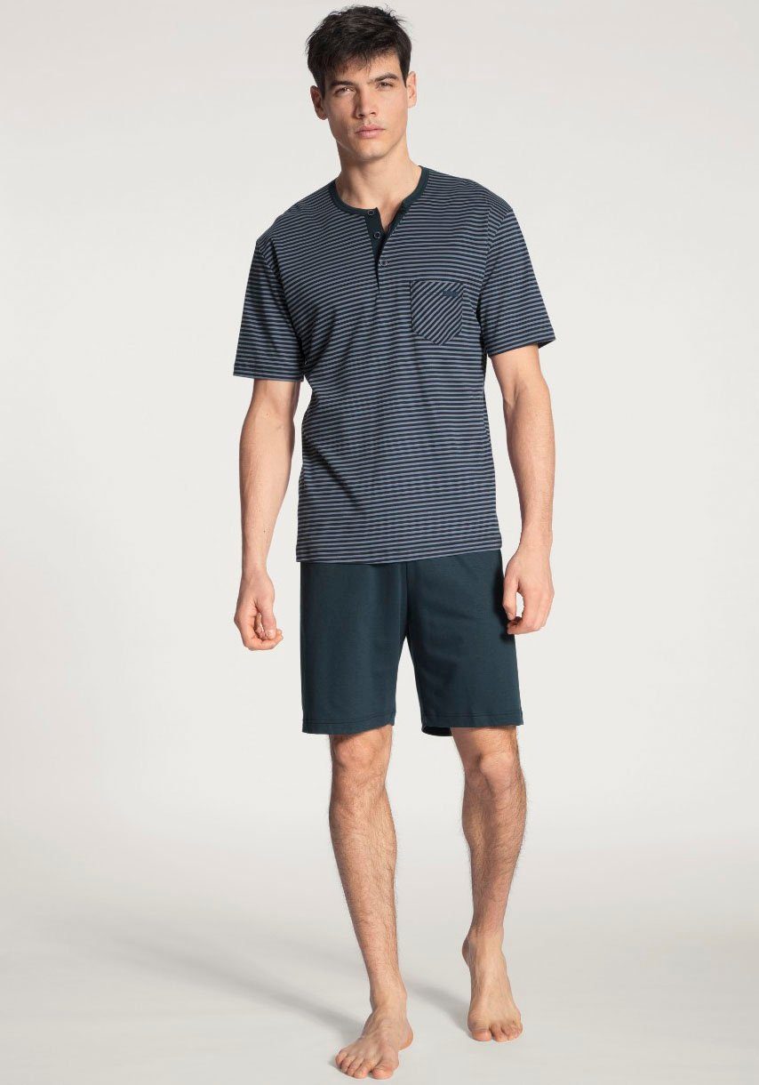 CALIDA Shorty Relax Streamline (2 tlg) mit Knopfleiste