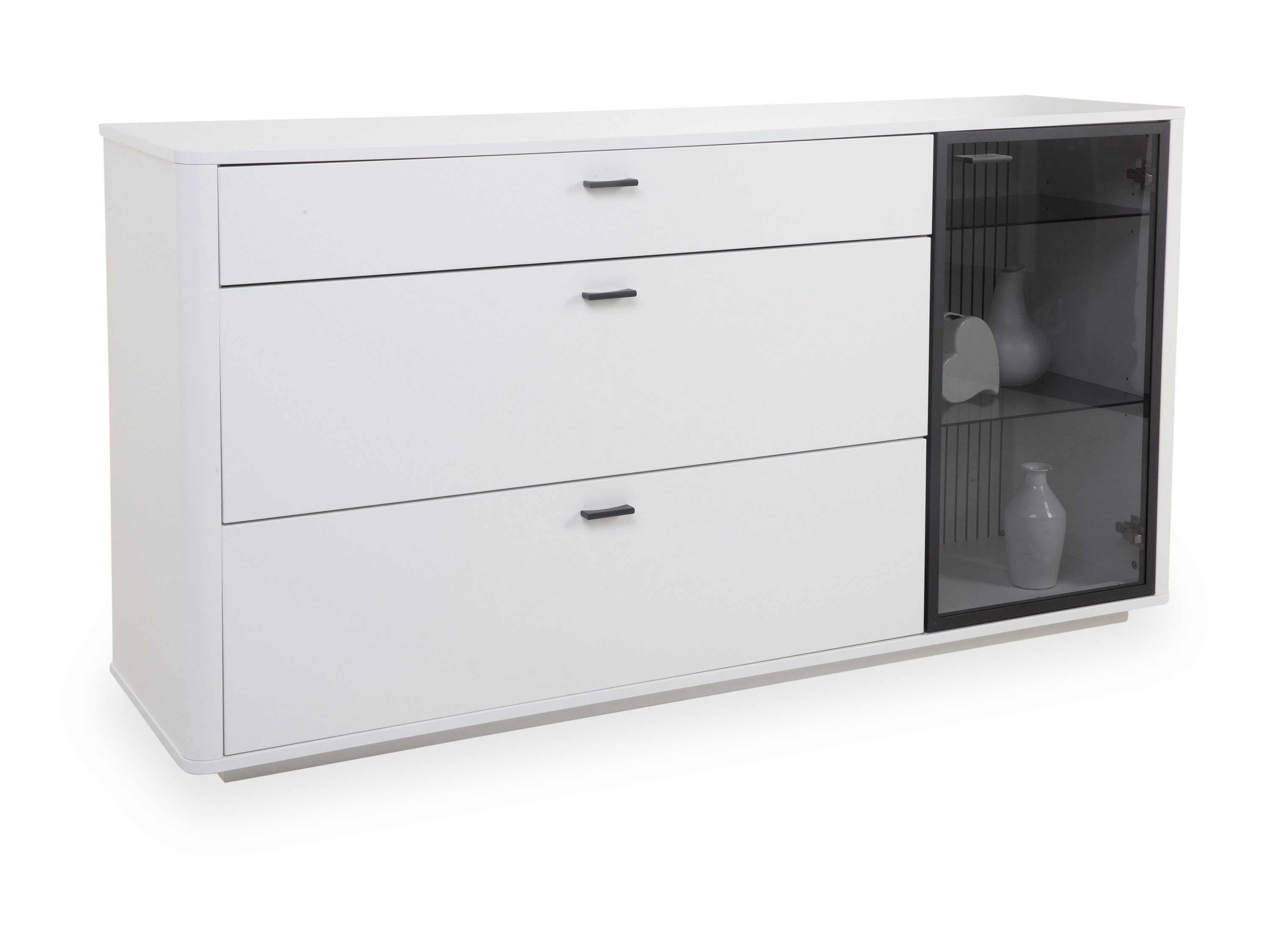 HARPER Sideboard Sideboard HARPER INVERNESS BHT 164x88x44 cm weiß Kommode Bürokommode