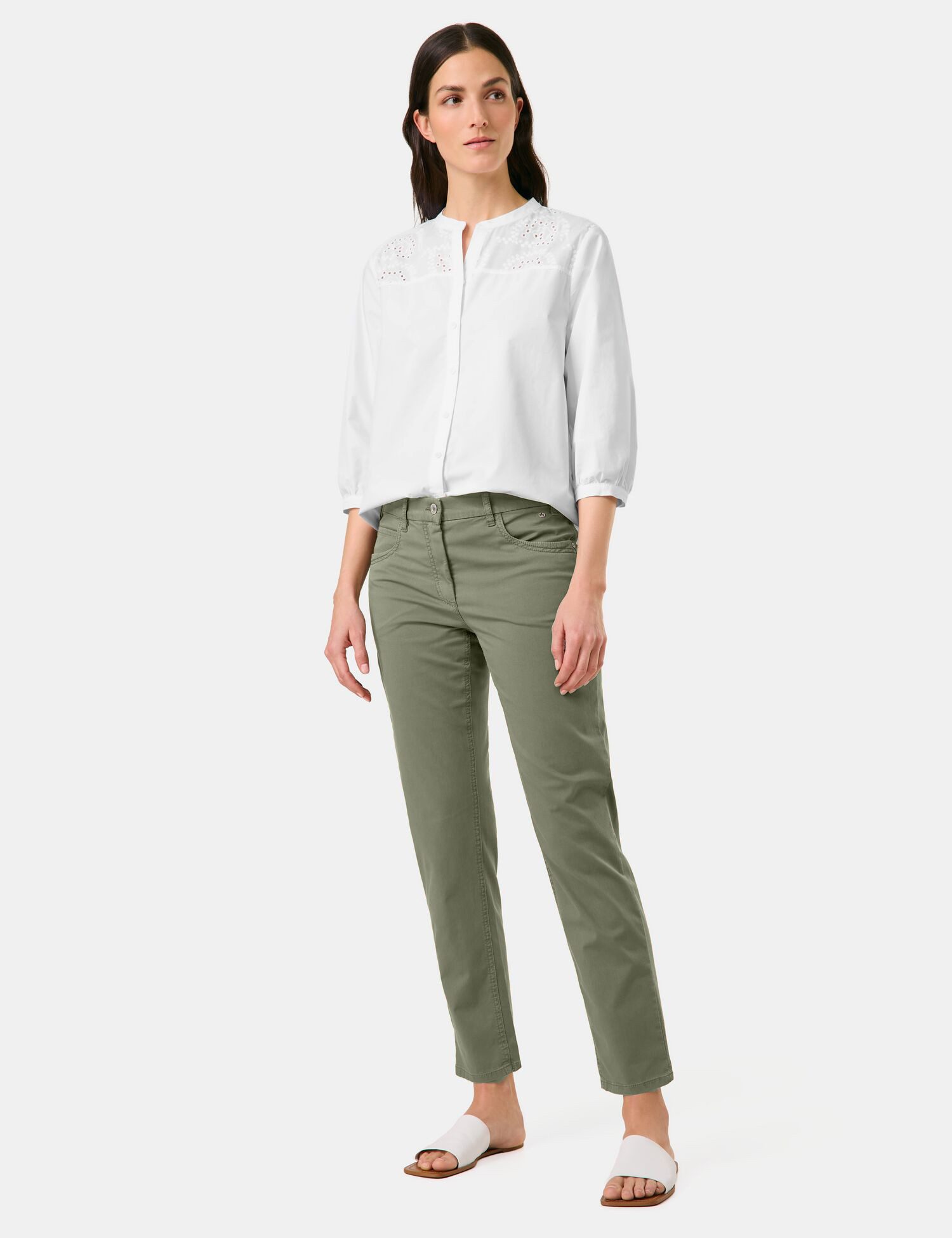 GERRY WEBER Stoffhose HOSE FREIZEIT LANG