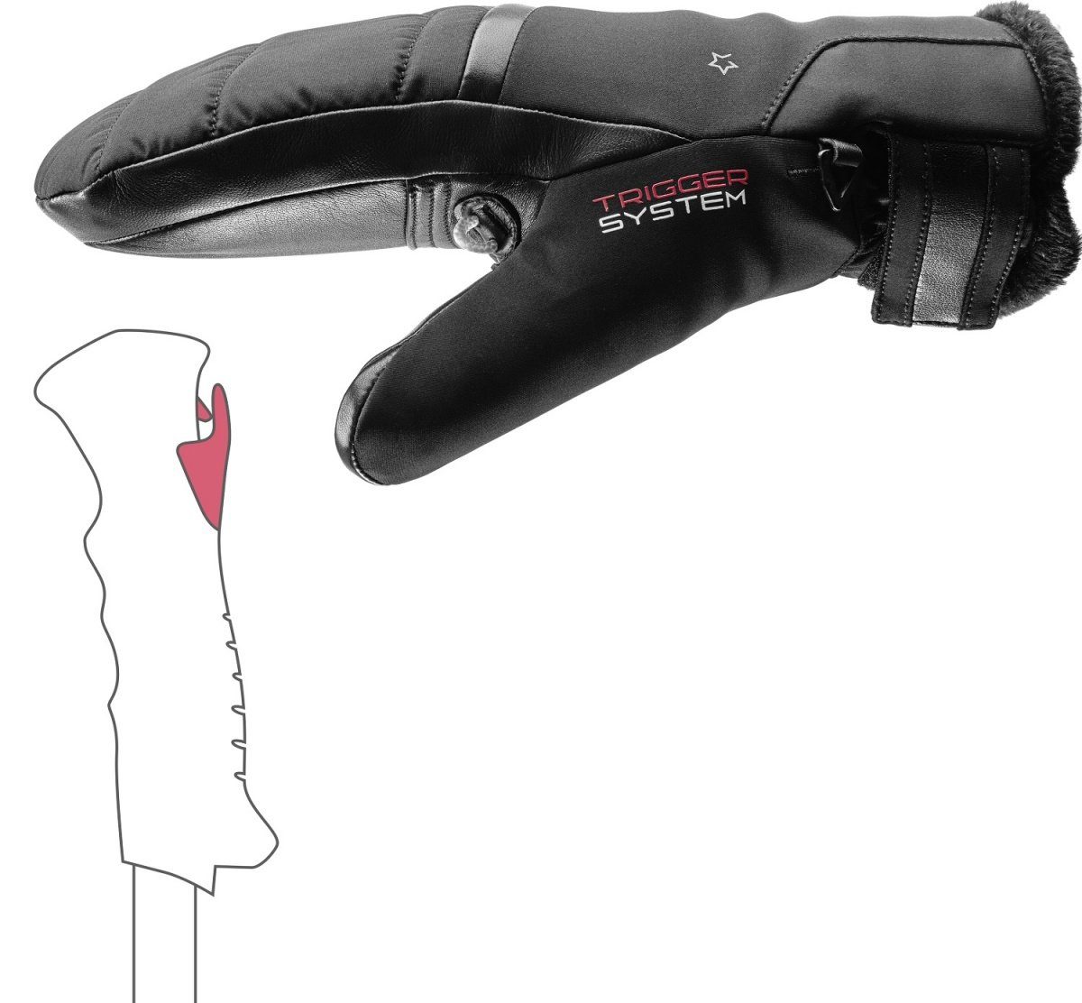 Leki Skihandschuhe Leki Snowfox 3D Lady Mitten Damen Skihandschuhe Fäustlin günstig online kaufen