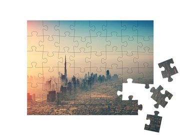 puzzleYOU Puzzle Luftaufnahme der Stadt Dubai, 48 Puzzleteile, puzzleYOU-Kollektionen Dubai, Städte Weltweit