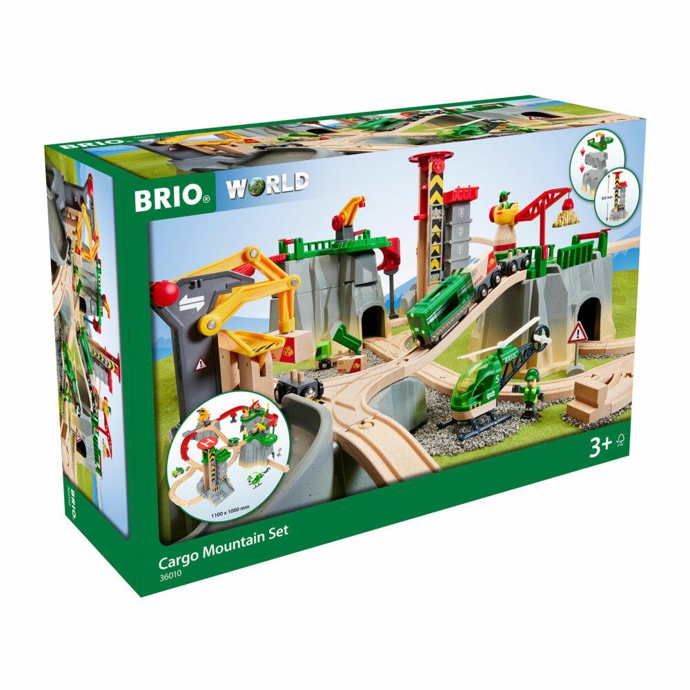 BRIO® Spielzeugeisenbahn-Erweiterung Gebirgs-Frachten Set Deluxe