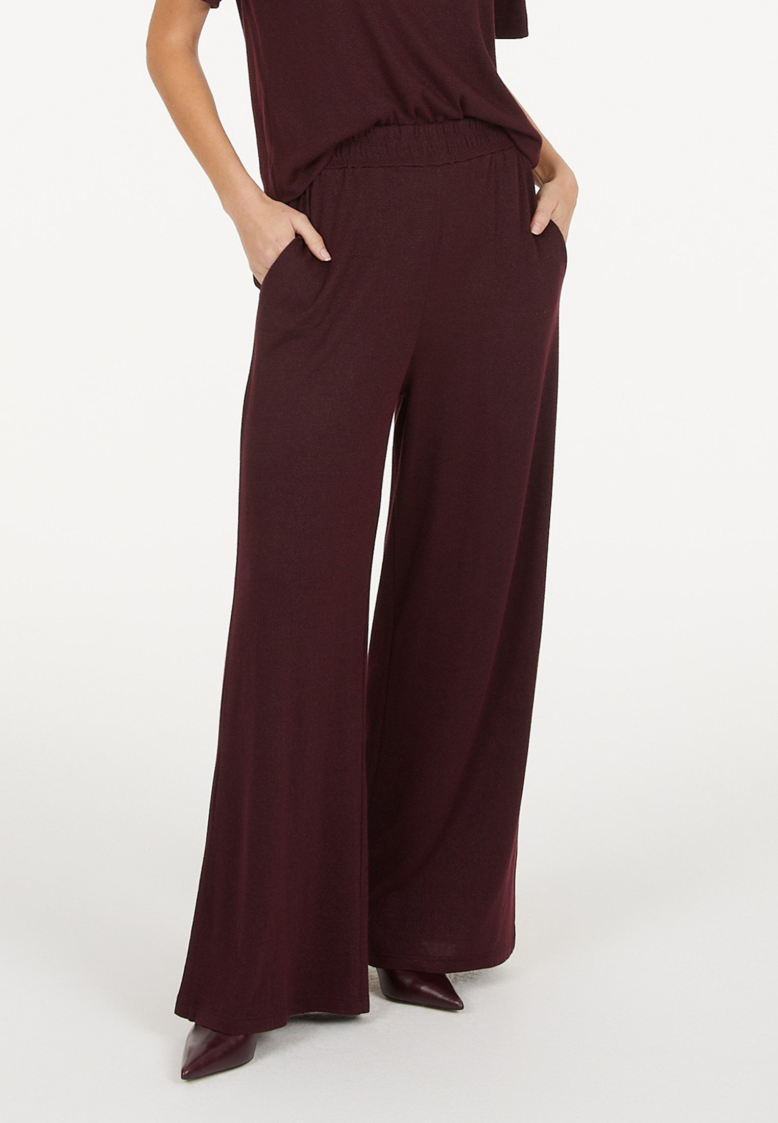 MARC AUREL Jerseyhose mit weitem Bein günstig online kaufen