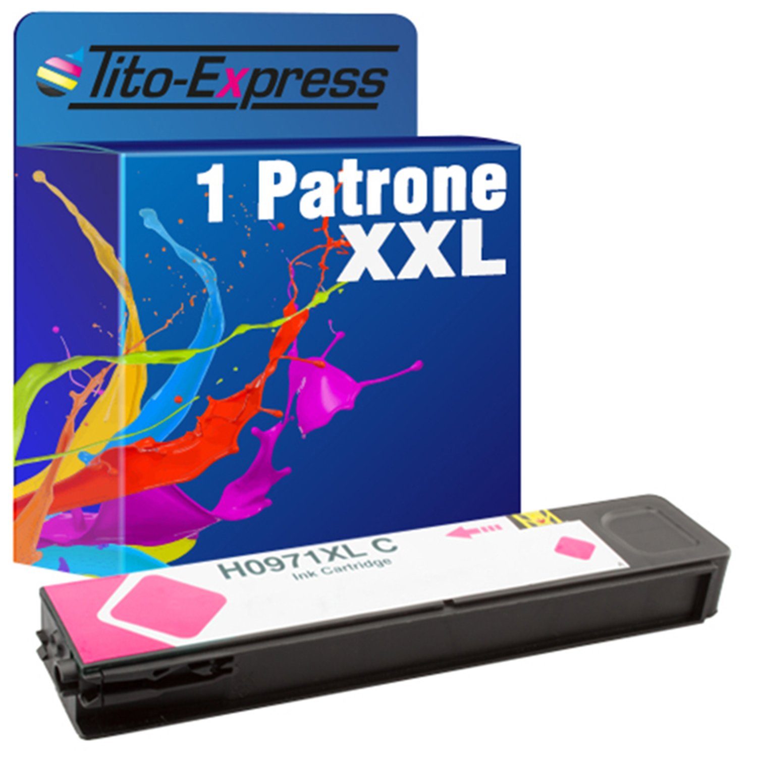 X576dw) Tintenpatrone X476dw HP XL (für MFP X451dn MFP 971 Magenta 971XL Officejet X551dw Pro ersetzt X476dn Tito-Express X451dw
