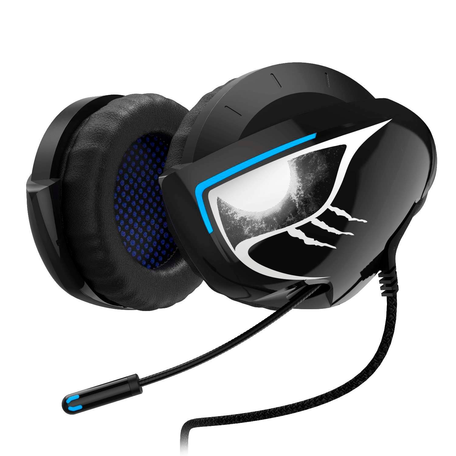 Gaming Over-Ear USB Headset LED Neckband Headset