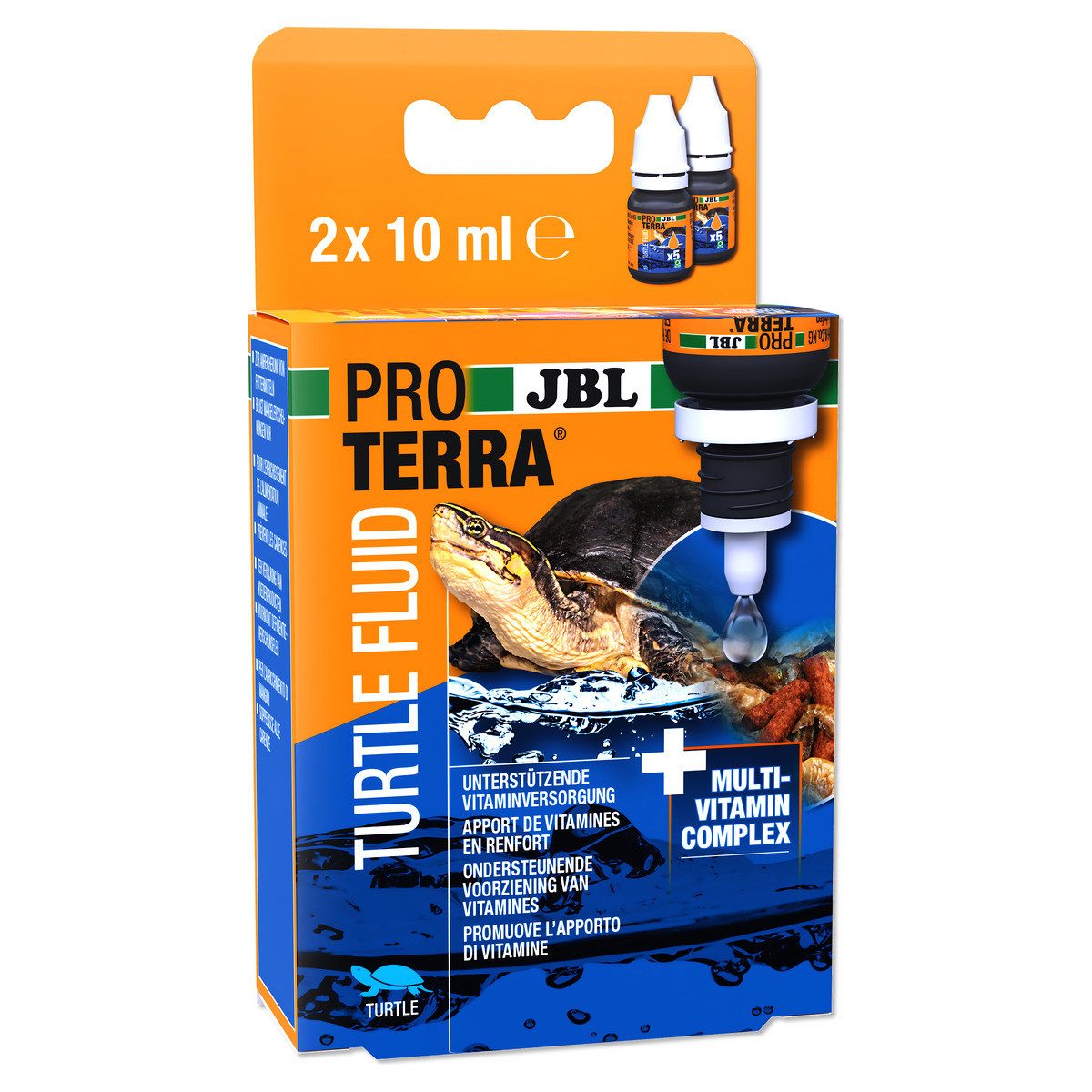 JBL GmbH & Co. KG ProTerra Turtle Fluid 2 x 10 ml, Nahrungsergänzungsmittel für: Reptilien