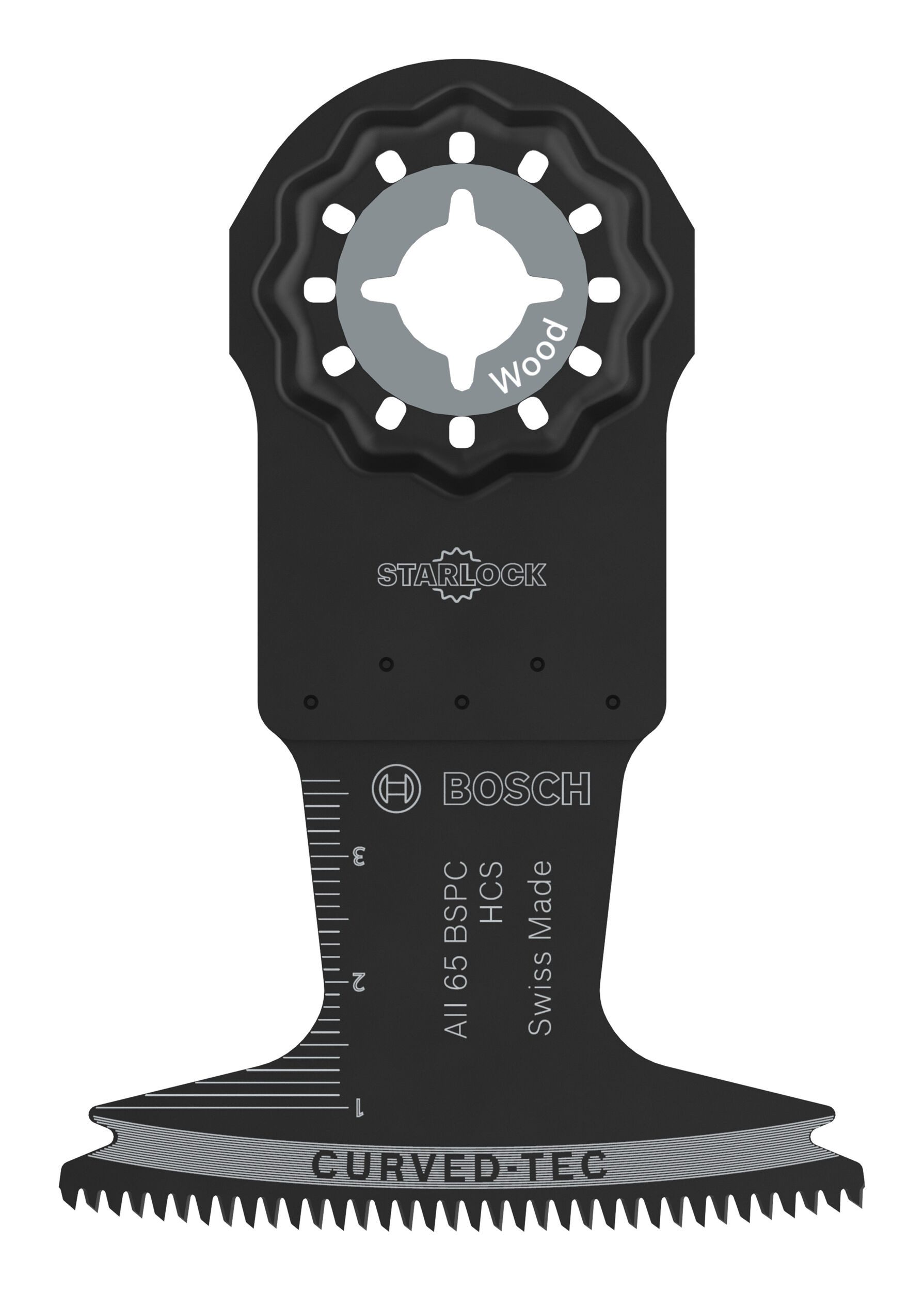 BOSCH Tauchsägeblatt (10 Stück), AII 65 BSPC Holz, Starlock, 65 x 40 mm - 10er Pack