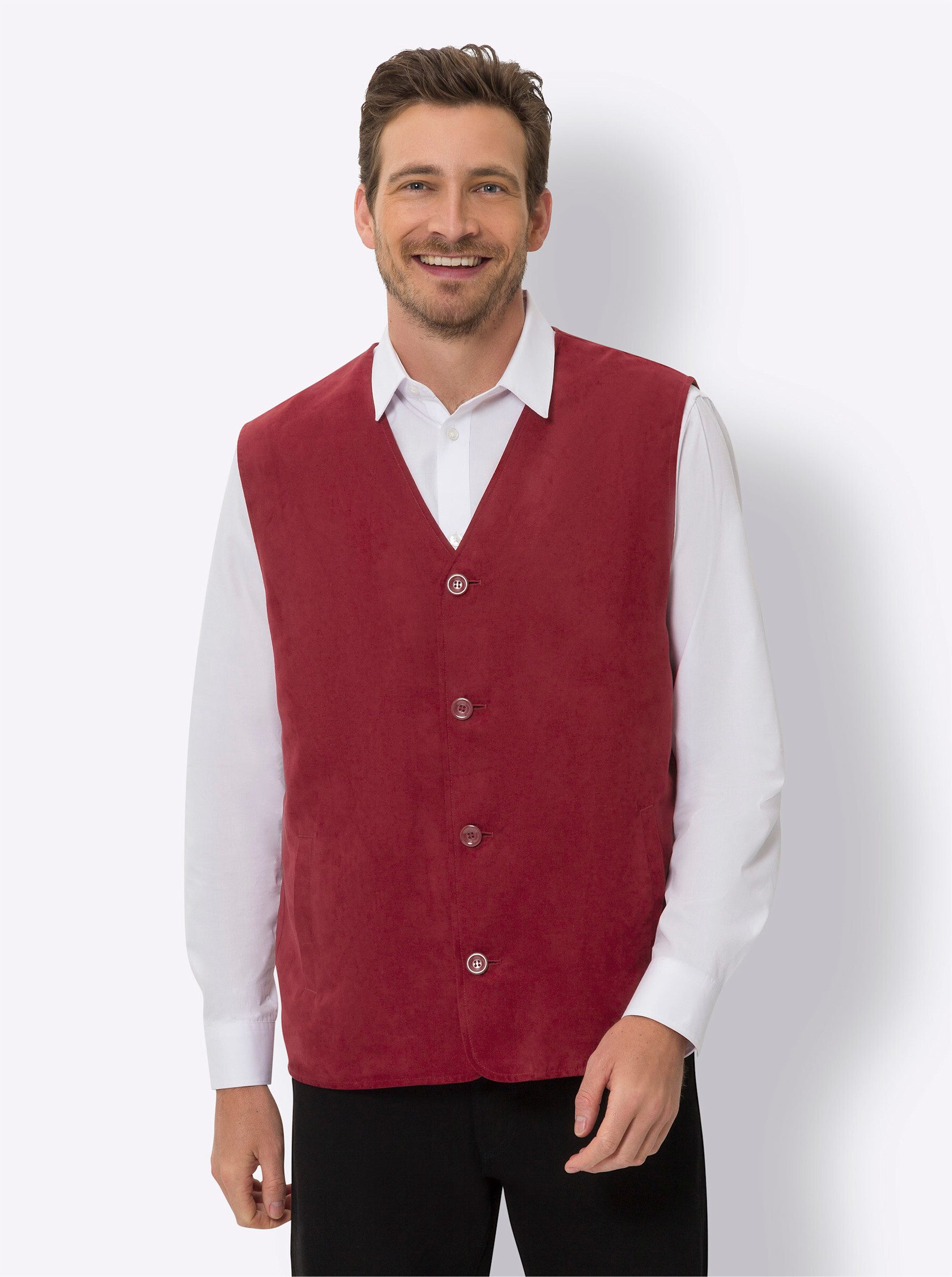 Sieh an! Jerseyweste Velours-Weste günstig online kaufen