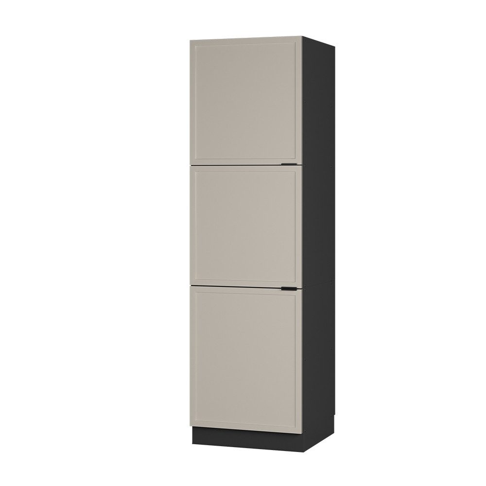 Vicco Herdumbauschrank Fame-Line, GrauBeige/Anthrazit, 60 cm (1-St)