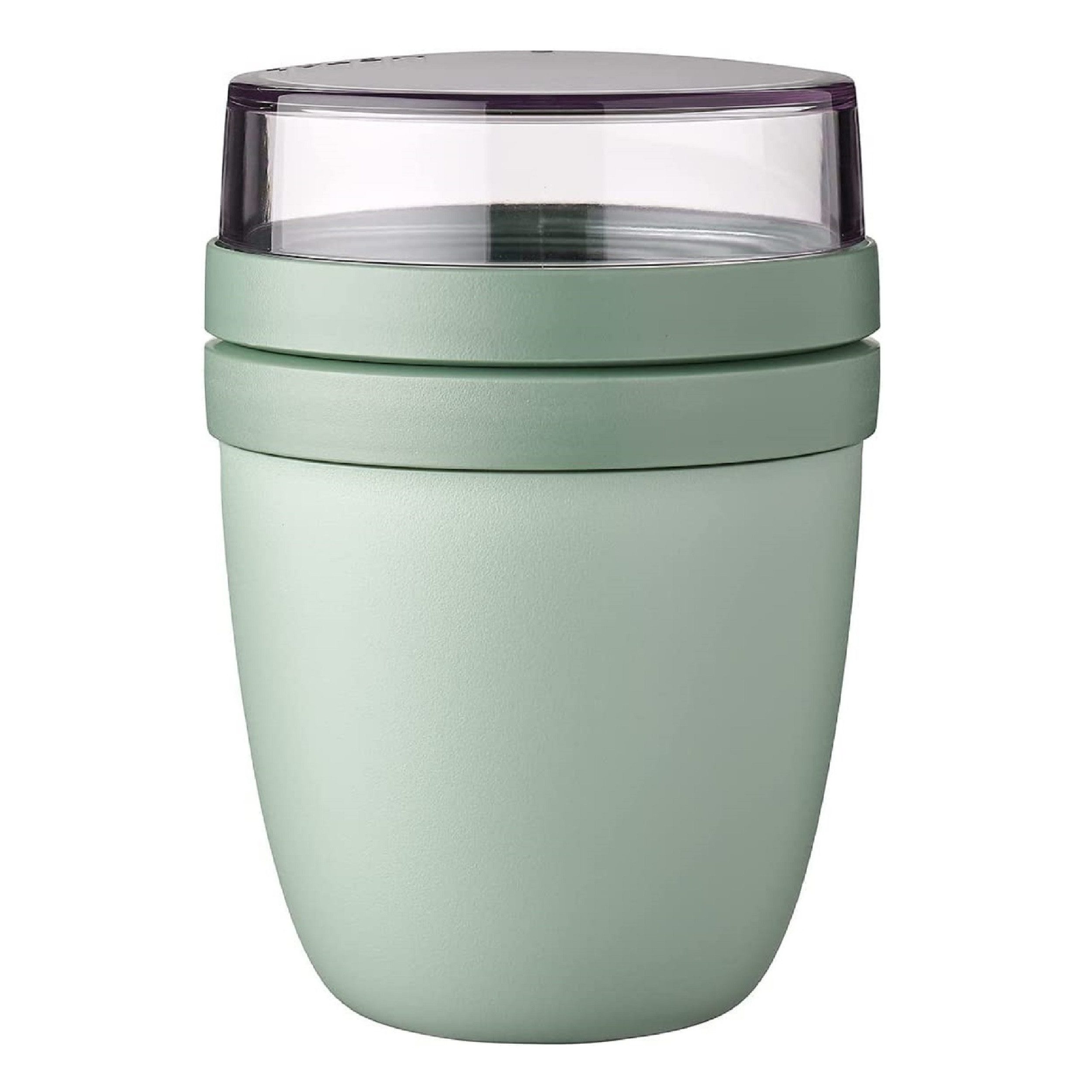 Mepal Lunchbox Lunchpot Ellipse,Praktischer Müslibecher, Joghurtbecher, To Go Becher, Polypropylen (PP), PCTG, 300 + 120 ml geeignet für Tiefkühler, Mikrowelle & Spülmaschine