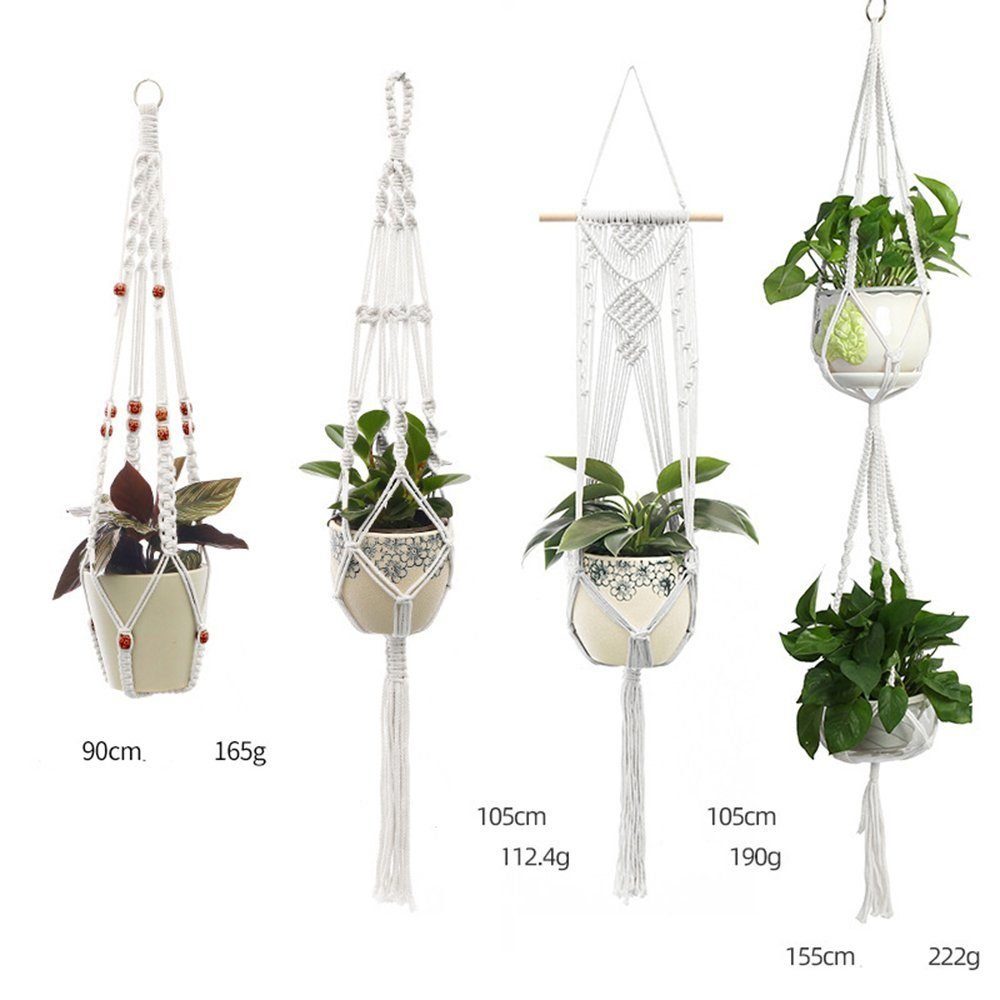 Coonoor Dekohänger Makramee Blumenampel, Blumentopf Pflanzen günstig online kaufen