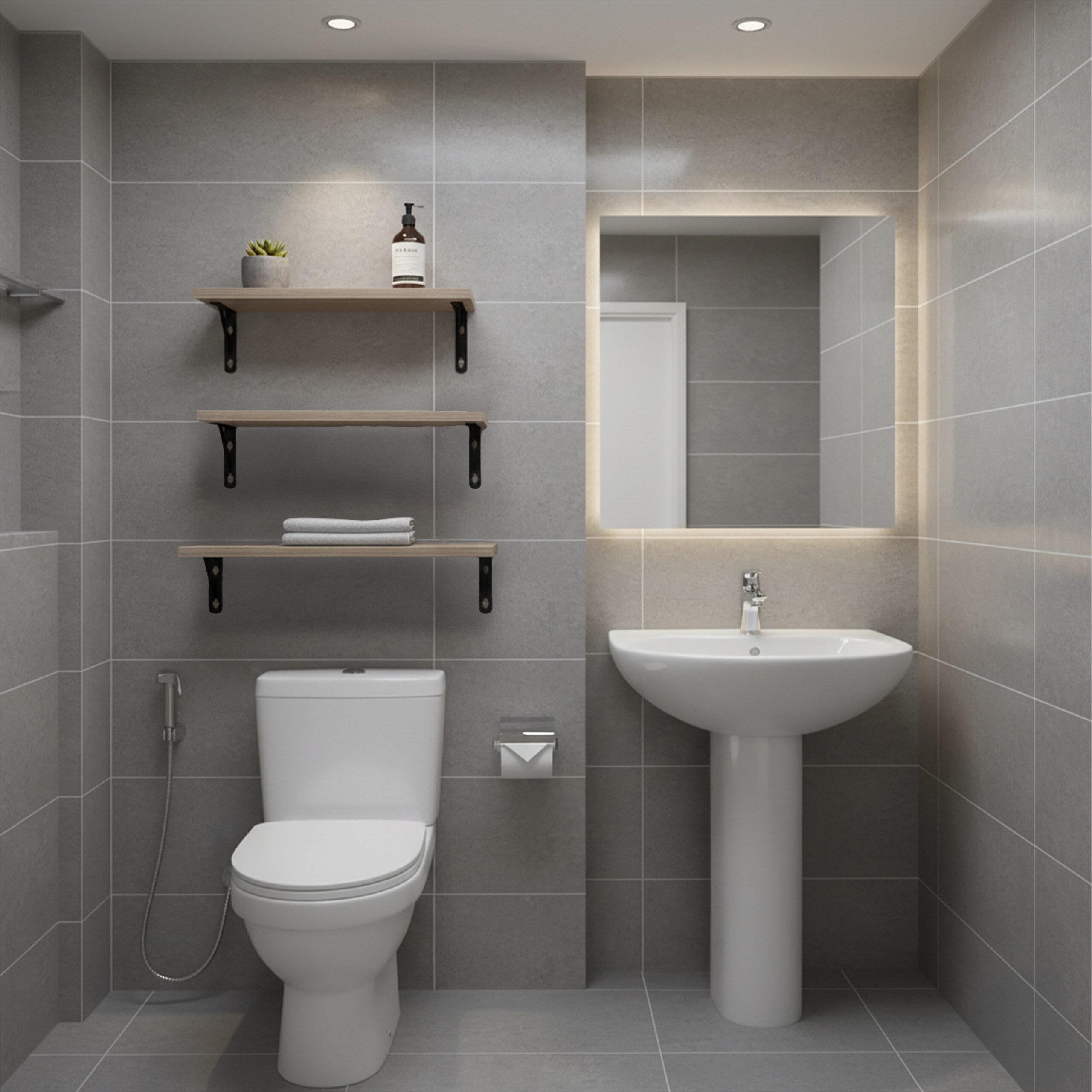 relaxdays Wandregal Set 3 Größe, 3-tlg., hellbraun günstig online kaufen